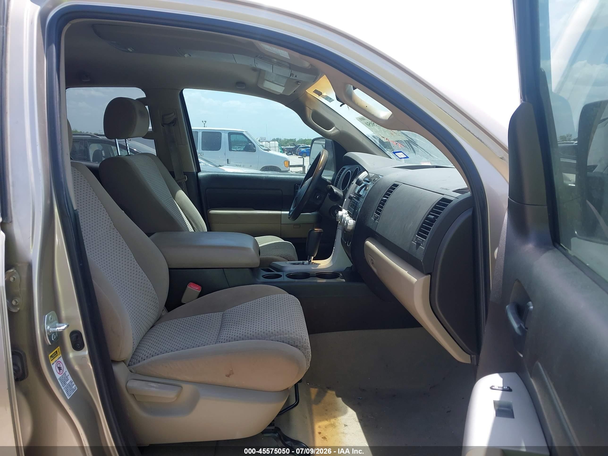 2007 Toyota Tundra Sr5 V8 Beige vin: 5TFRV54117X009056