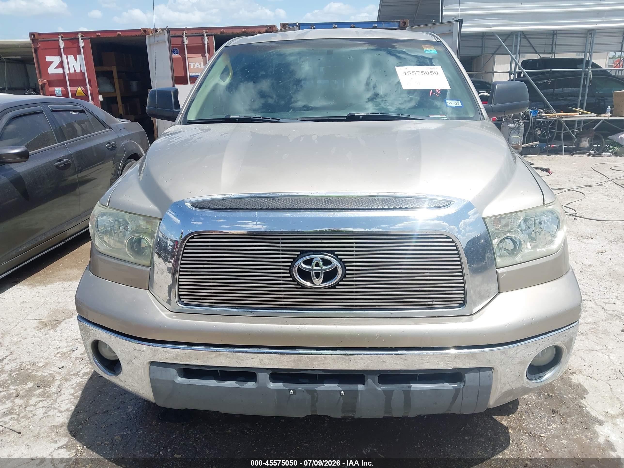 2007 Toyota Tundra Sr5 V8 Beige vin: 5TFRV54117X009056