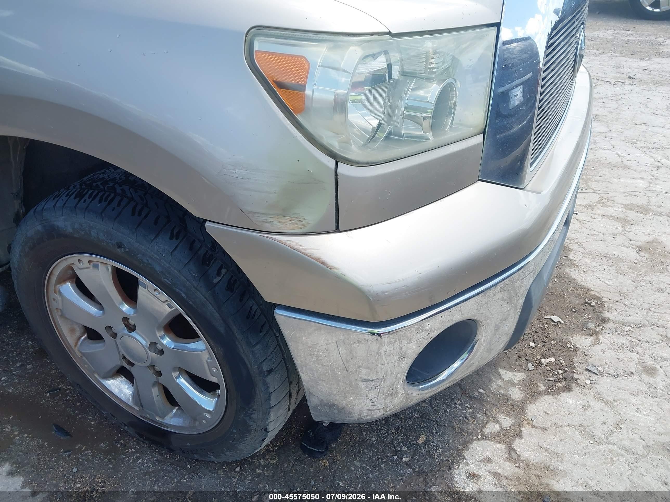 2007 Toyota Tundra Sr5 V8 Beige vin: 5TFRV54117X009056