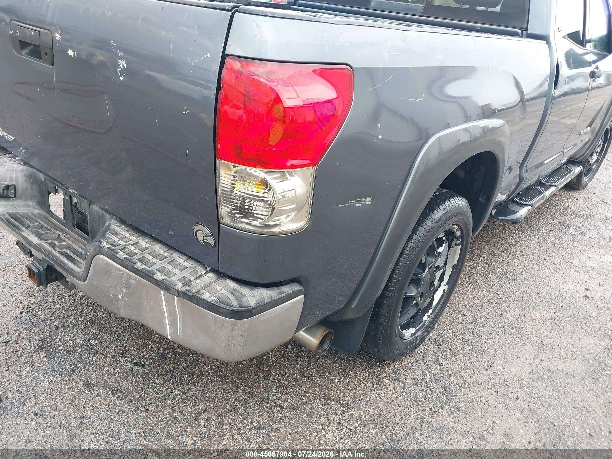 2007 Toyota Tundra Sr5 V8 Gray vin: 5TFRV54117X016931