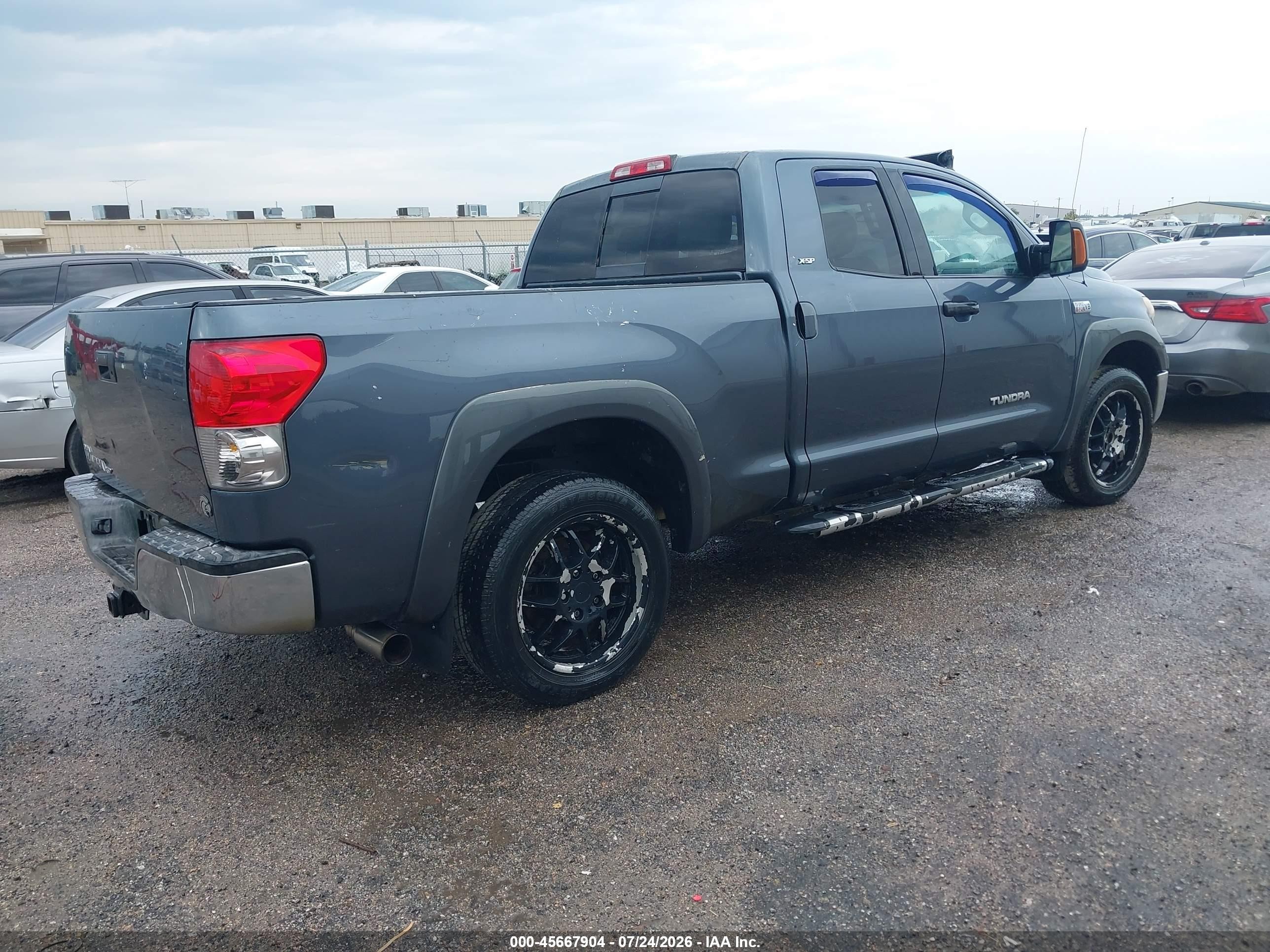 2007 Toyota Tundra Sr5 V8 Gray vin: 5TFRV54117X016931