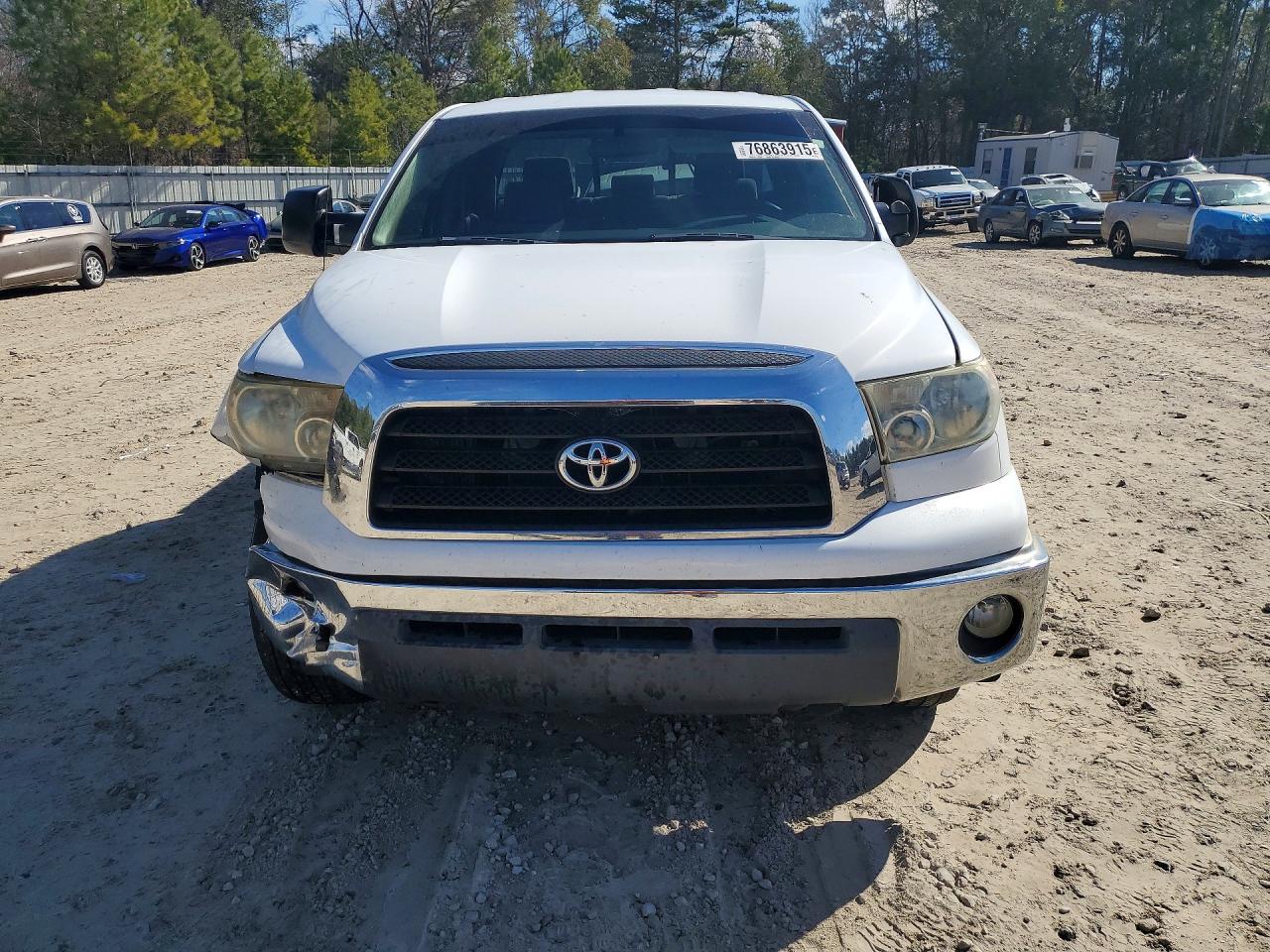 2008 Toyota Tundra Sr5 White vin: 5TFRV54118X041975