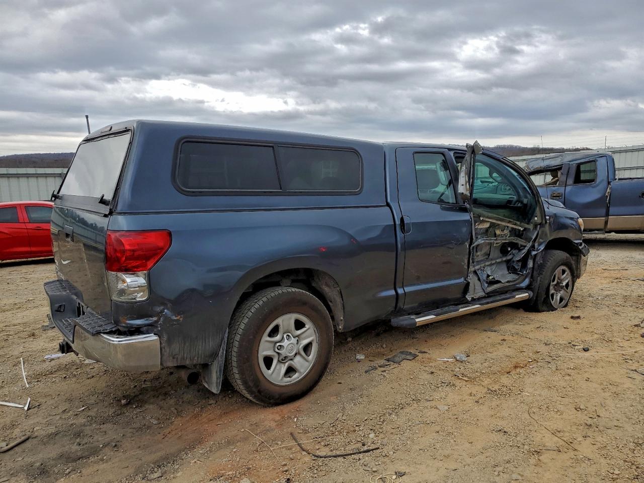 2009 Toyota Tundra Double Cab Blue vin: 5TFRV54119X073844