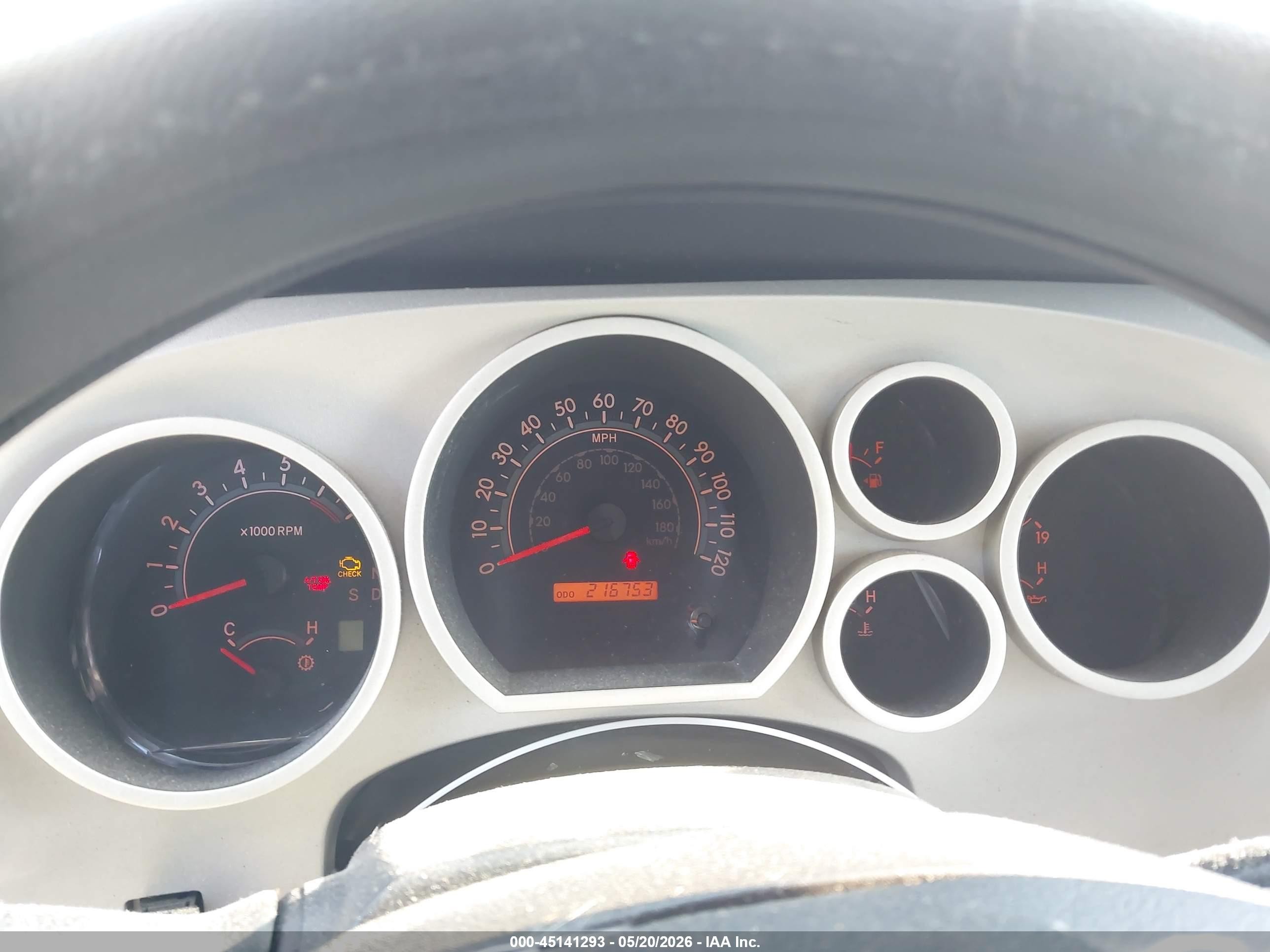 2007 Toyota Tundra Sr5 V8 Gray vin: 5TFRV54127X020180