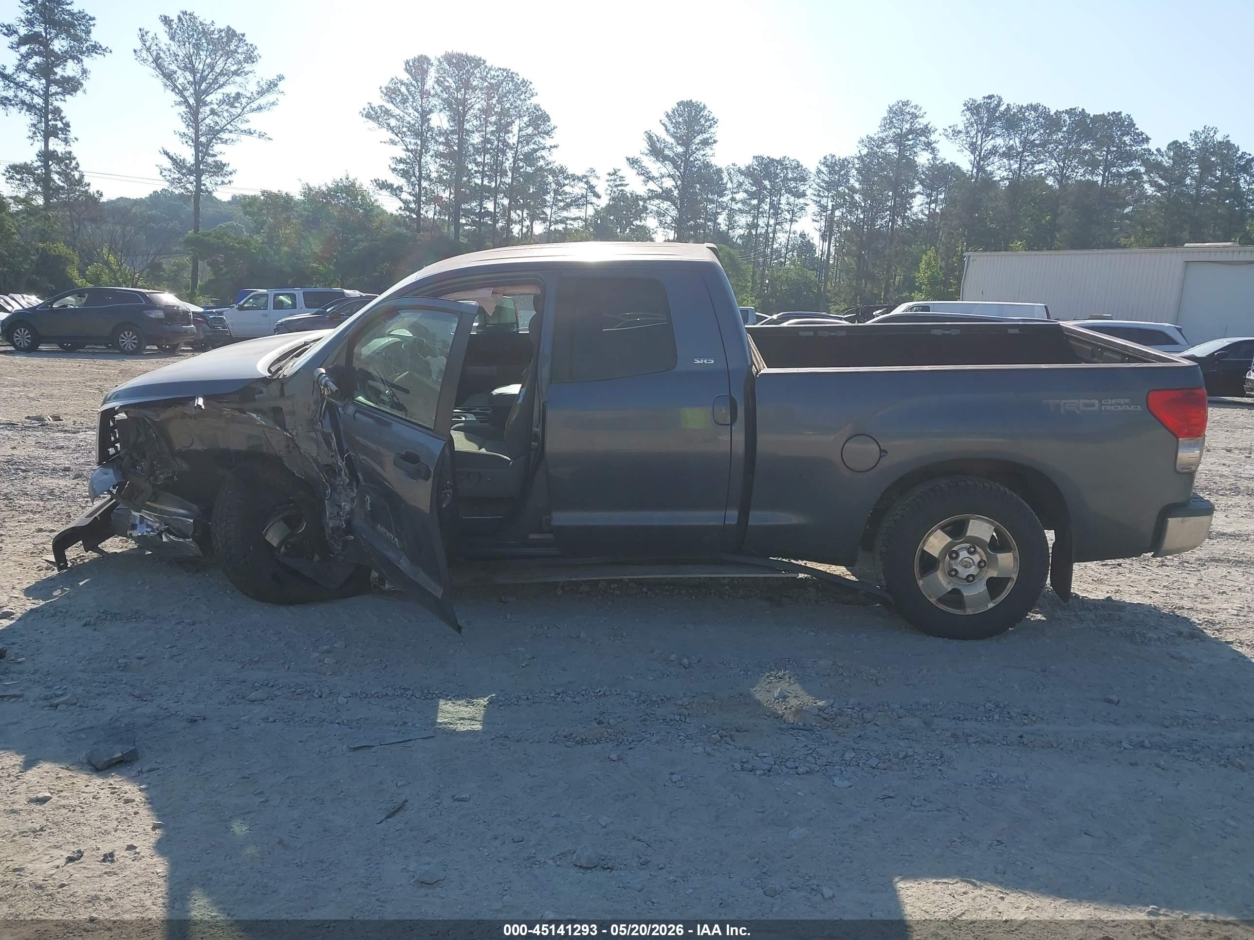 2007 Toyota Tundra Sr5 V8 Gray vin: 5TFRV54127X020180