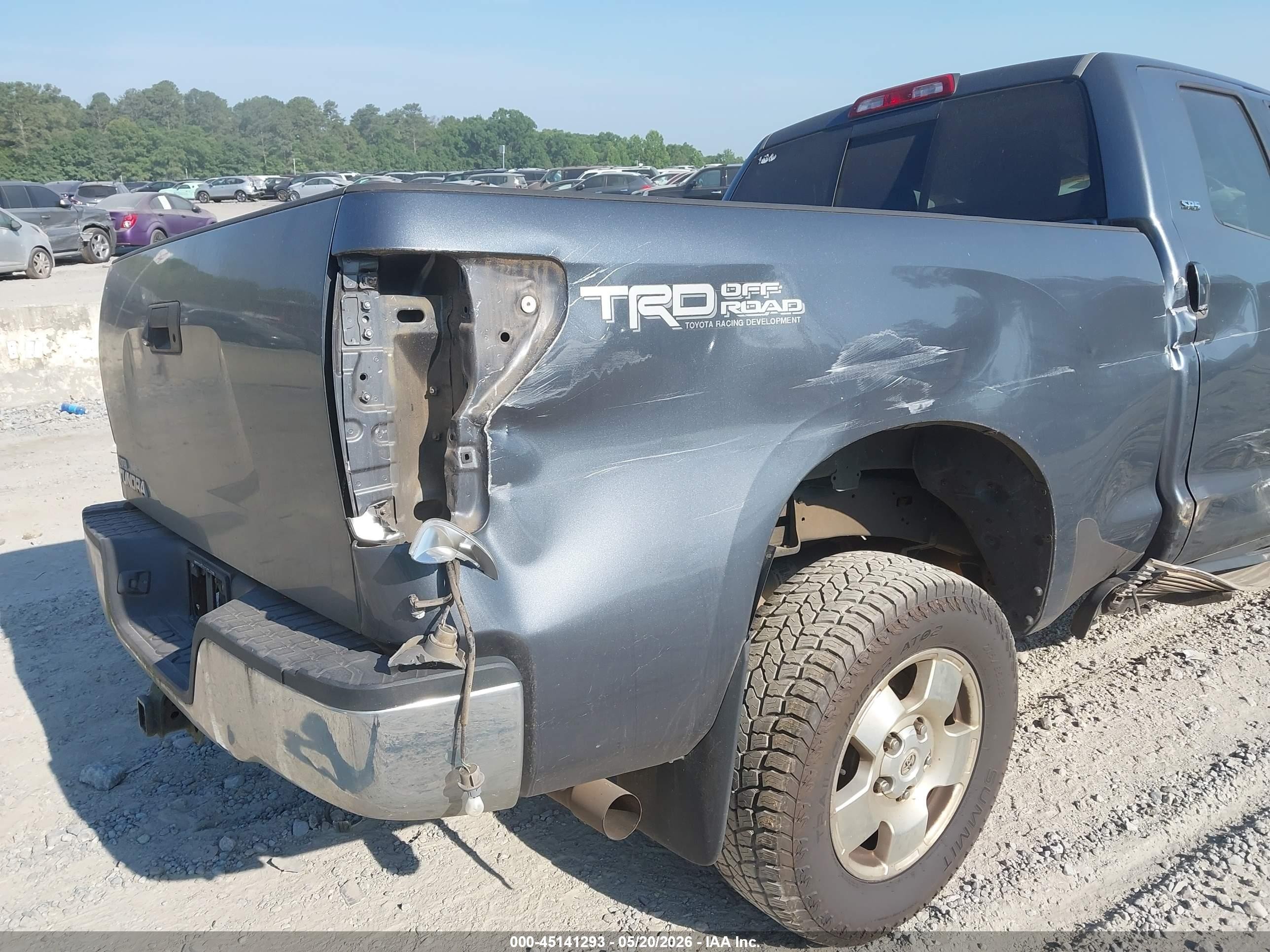2007 Toyota Tundra Sr5 V8 Gray vin: 5TFRV54127X020180