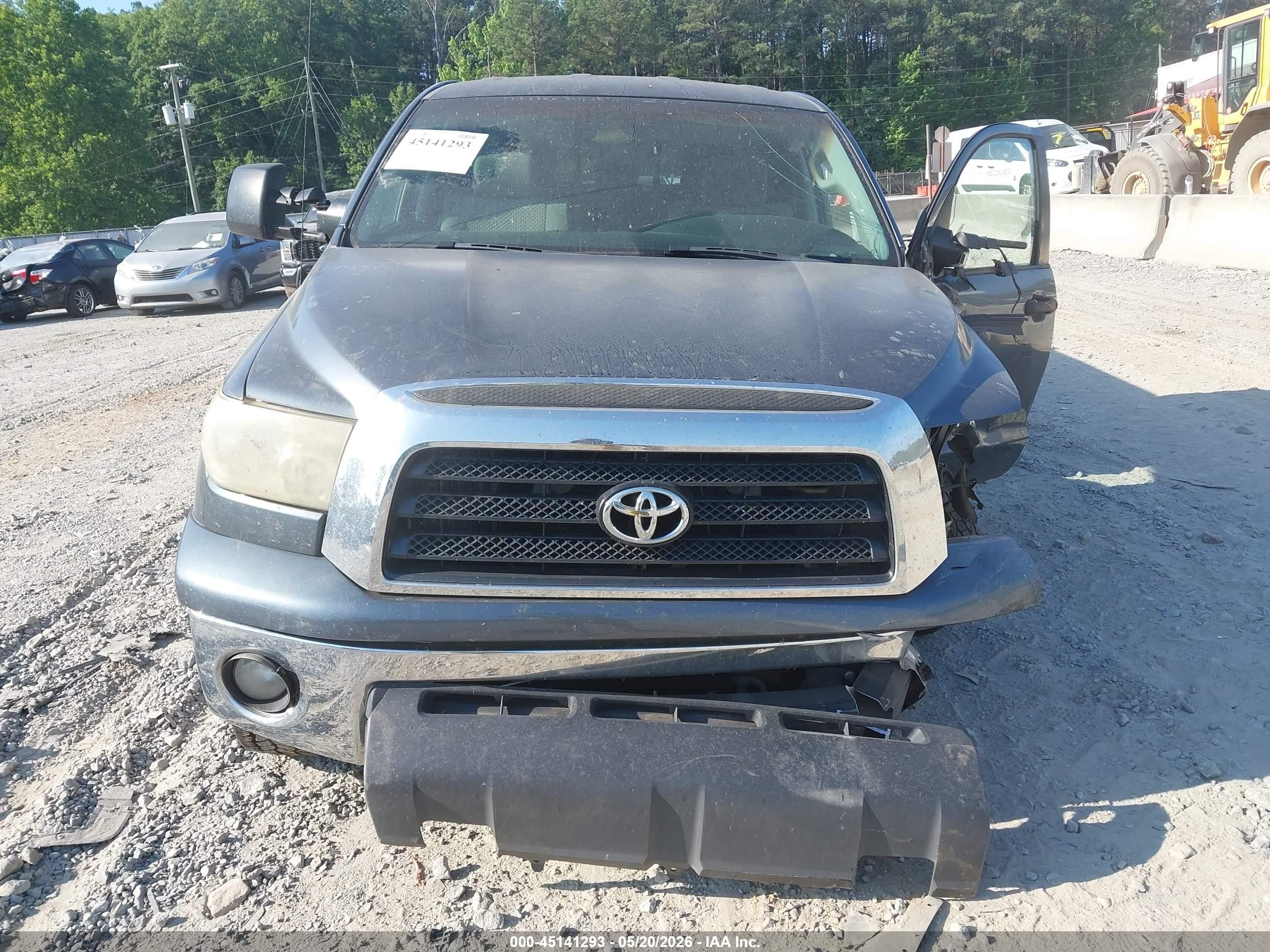 2007 Toyota Tundra Sr5 V8 Gray vin: 5TFRV54127X020180