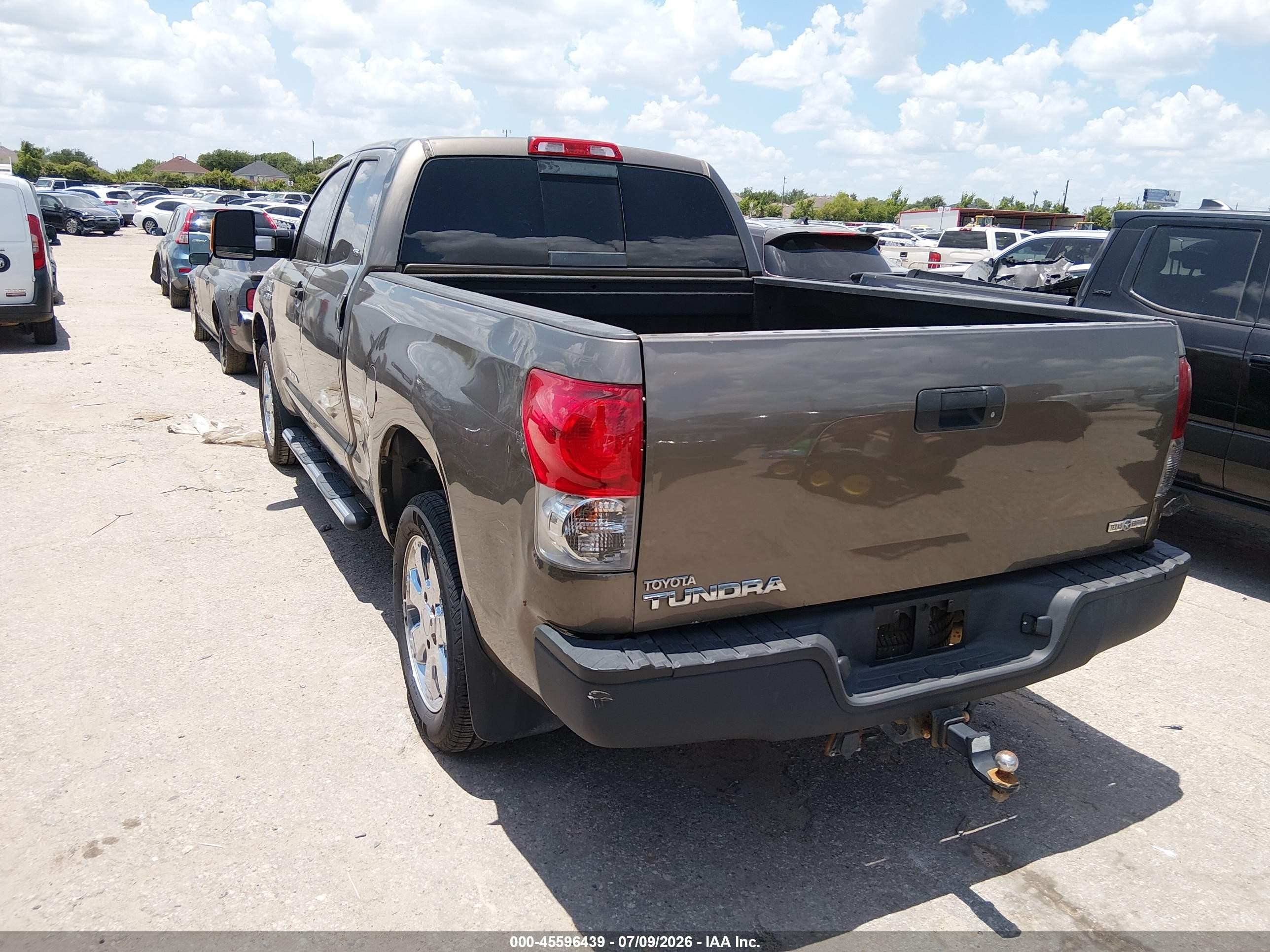 2008 Toyota Tundra Sr5 5.7l V8 Gray vin: 5TFRV54128X043539