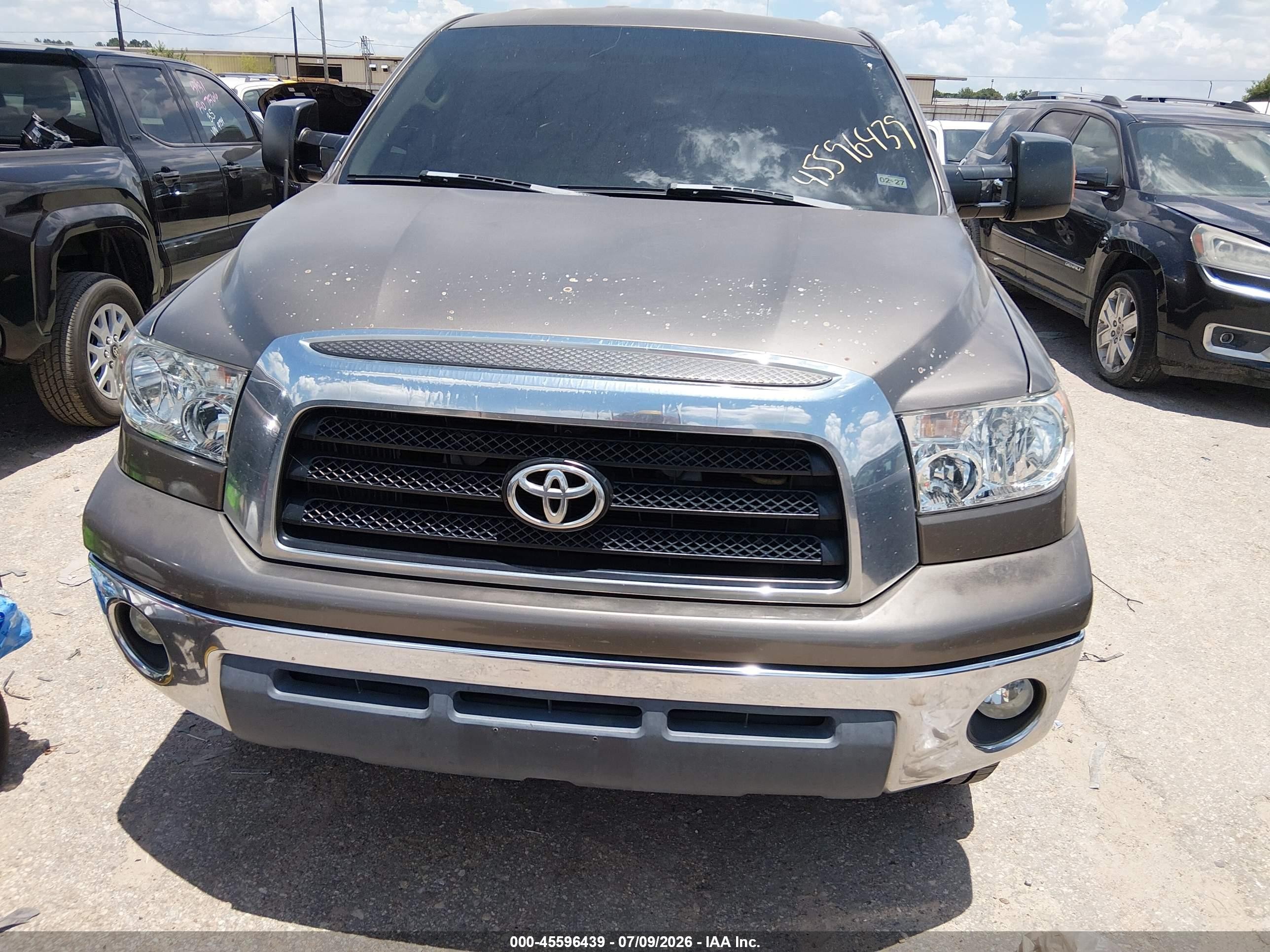 2008 Toyota Tundra Sr5 5.7l V8 Gray vin: 5TFRV54128X043539