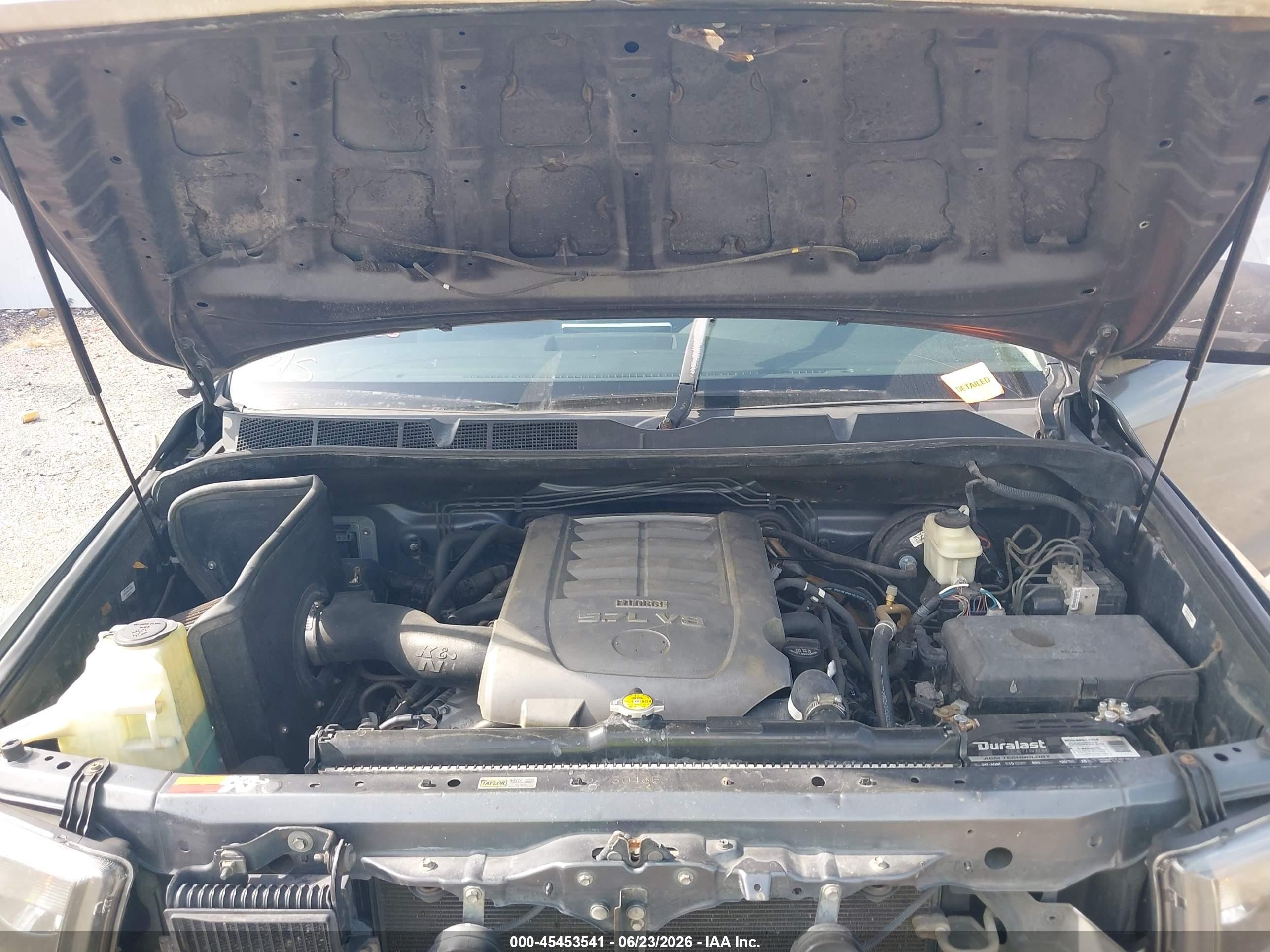 2007 Toyota Tundra Sr5 V8 Gray vin: 5TFRV54137X009950