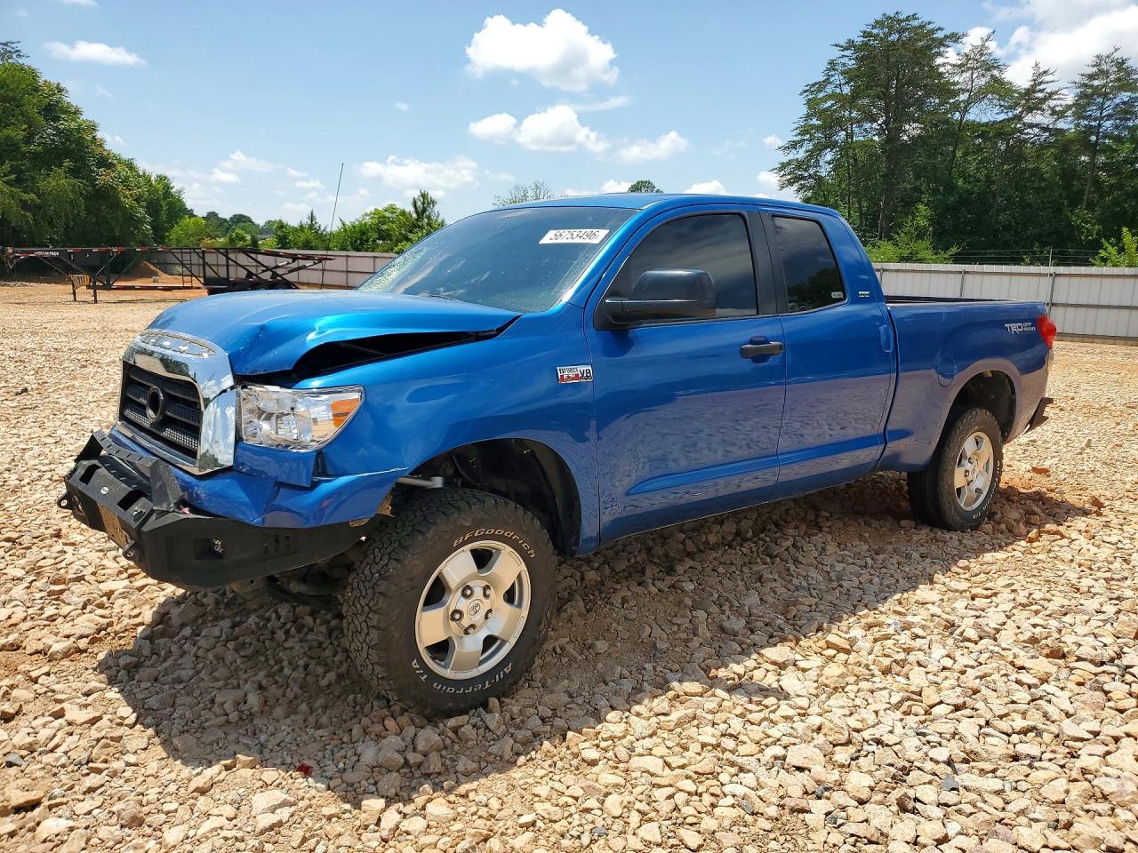 2008 Toyota Tundra Sr5 Blue vin: 5TFRV54138X040472