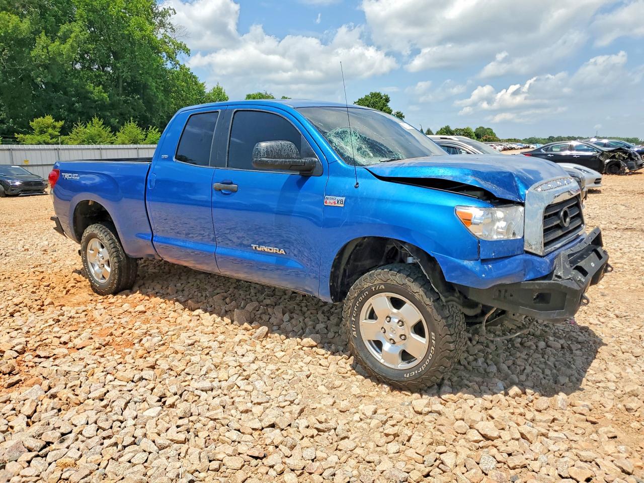 2008 Toyota Tundra Sr5 Blue vin: 5TFRV54138X040472
