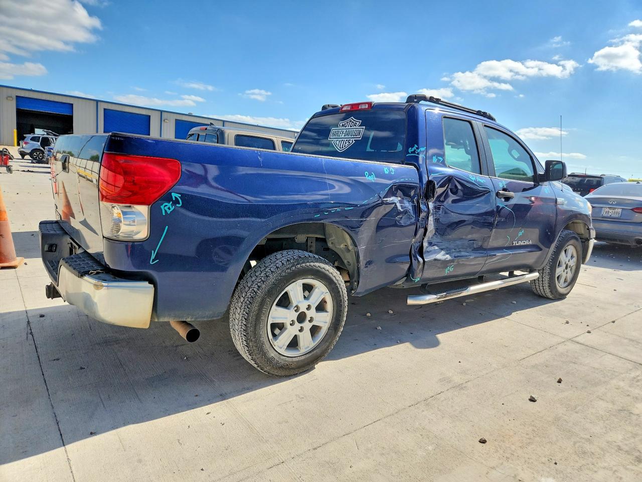 2008 Toyota Tundra Grade Blue vin: 5TFRV54138X067347