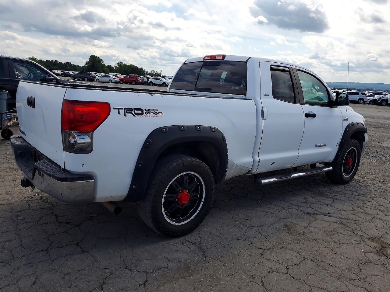 2009 Toyota Tundra Sr5 White vin: 5TFRV54139X072369
