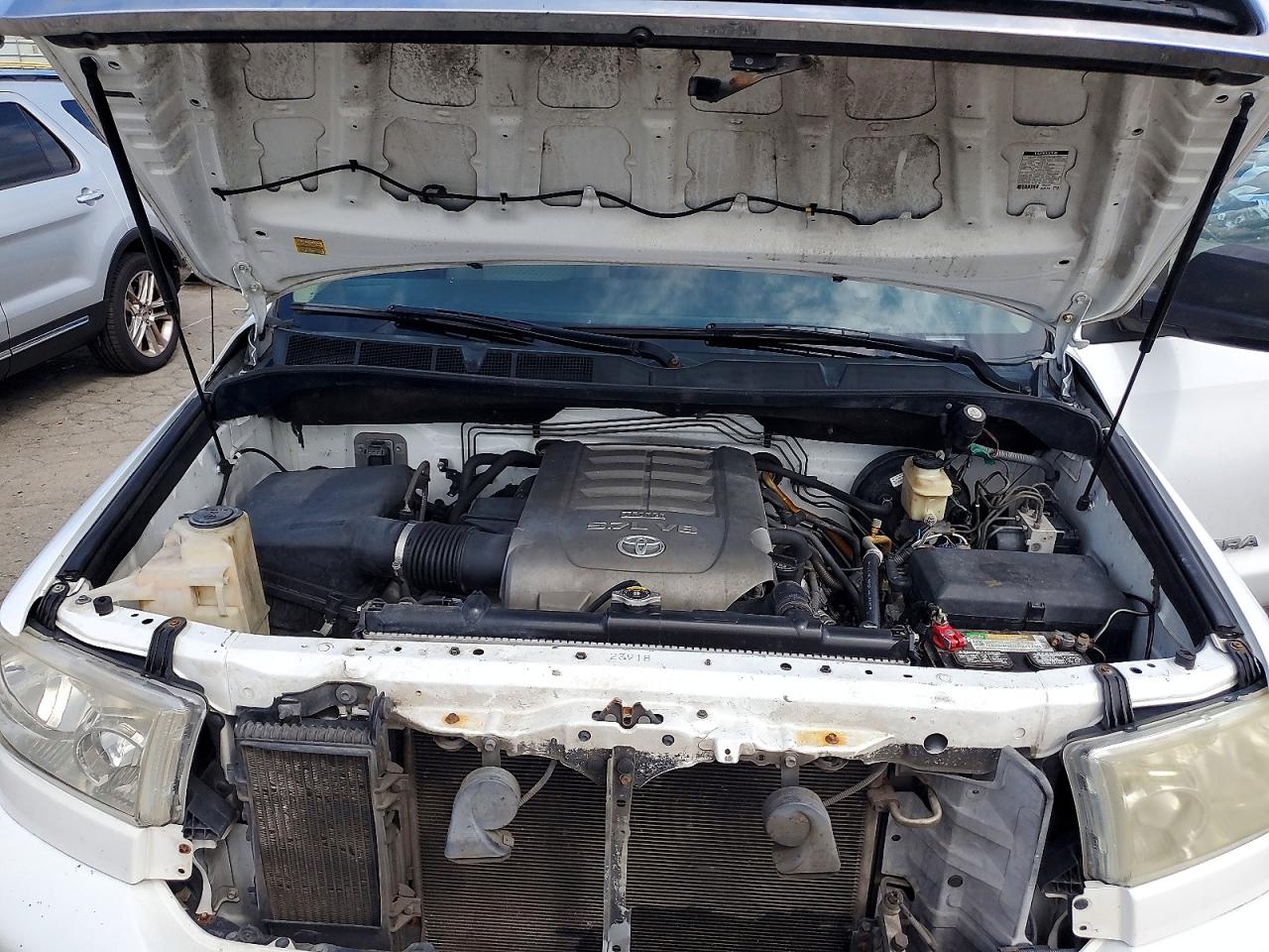 2009 Toyota Tundra Sr5 White vin: 5TFRV54139X072369