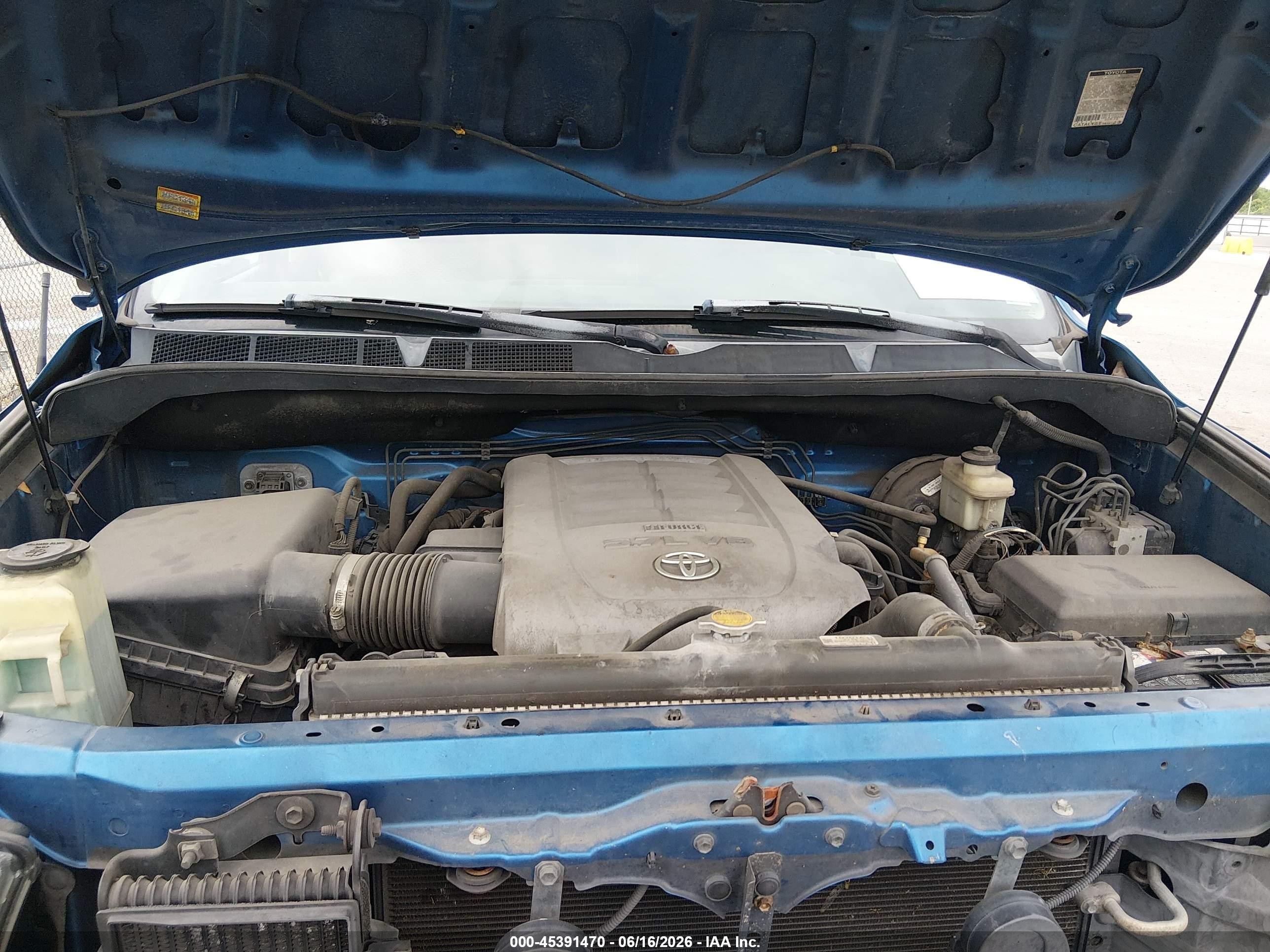 2008 Toyota Tundra Sr5 5.7l V8 Blue vin: 5TFRV54148X053232