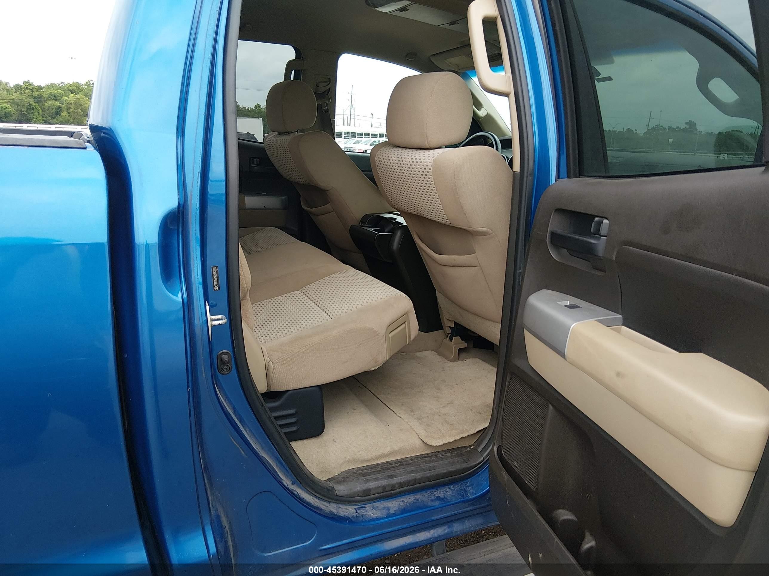 2008 Toyota Tundra Sr5 5.7l V8 Blue vin: 5TFRV54148X053232