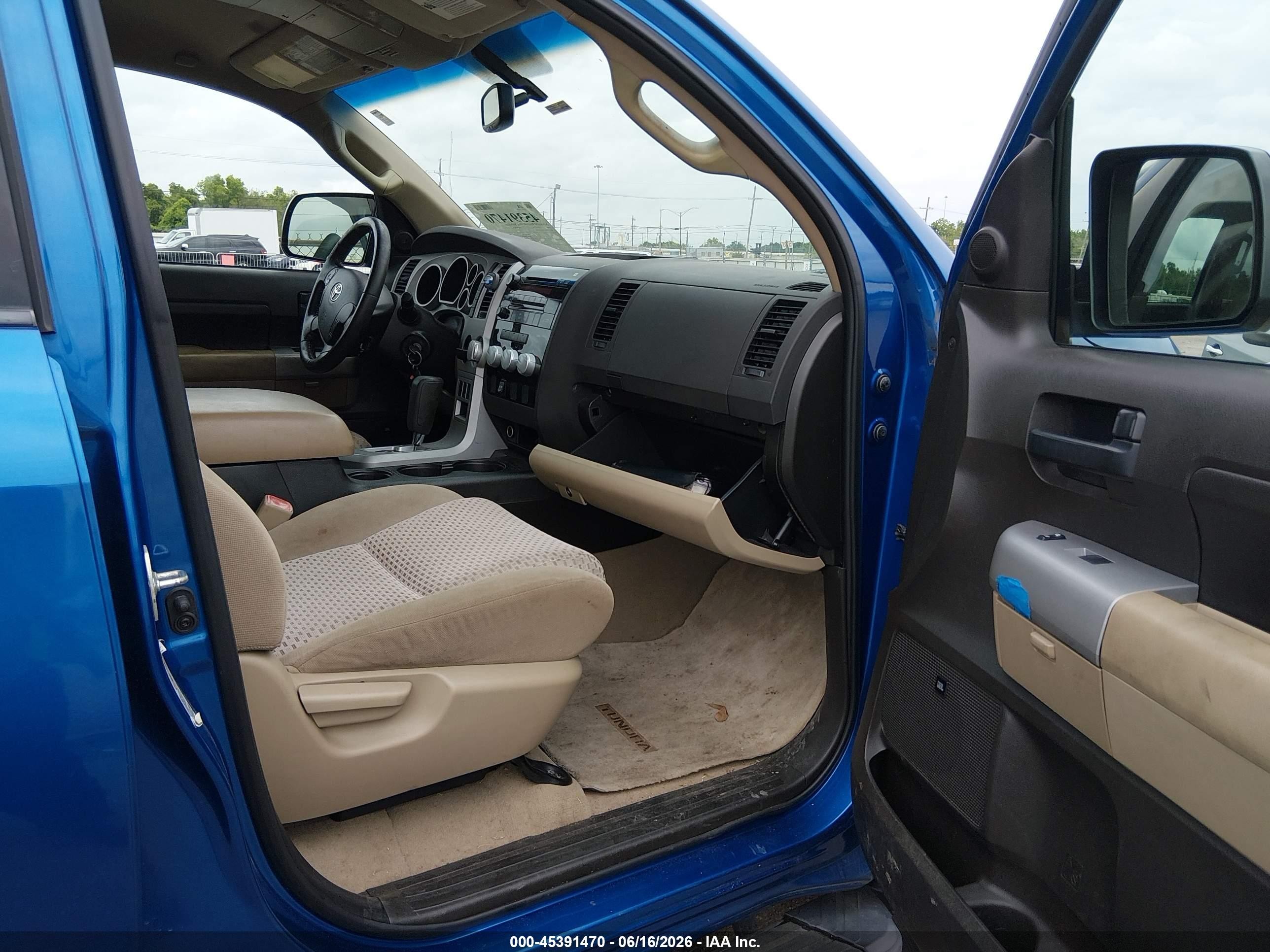 2008 Toyota Tundra Sr5 5.7l V8 Blue vin: 5TFRV54148X053232