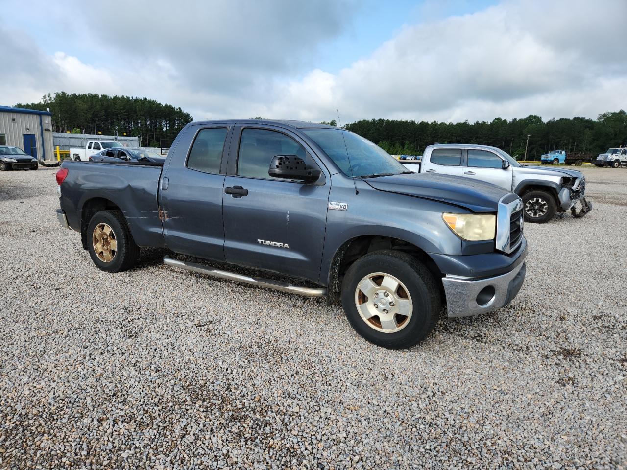 2008 Toyota Tundra Grade Blue vin: 5TFRV54148X063792 Damage: Right Running Board, Aftermarket, Acceptable