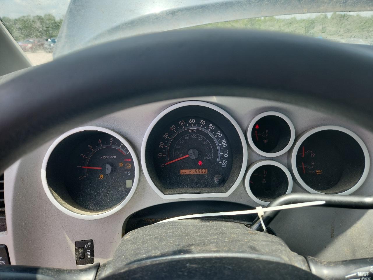2008 Toyota Tundra Grade Blue vin: 5TFRV54148X063792 Damage: Warning Light - Engine, On, Unacceptable