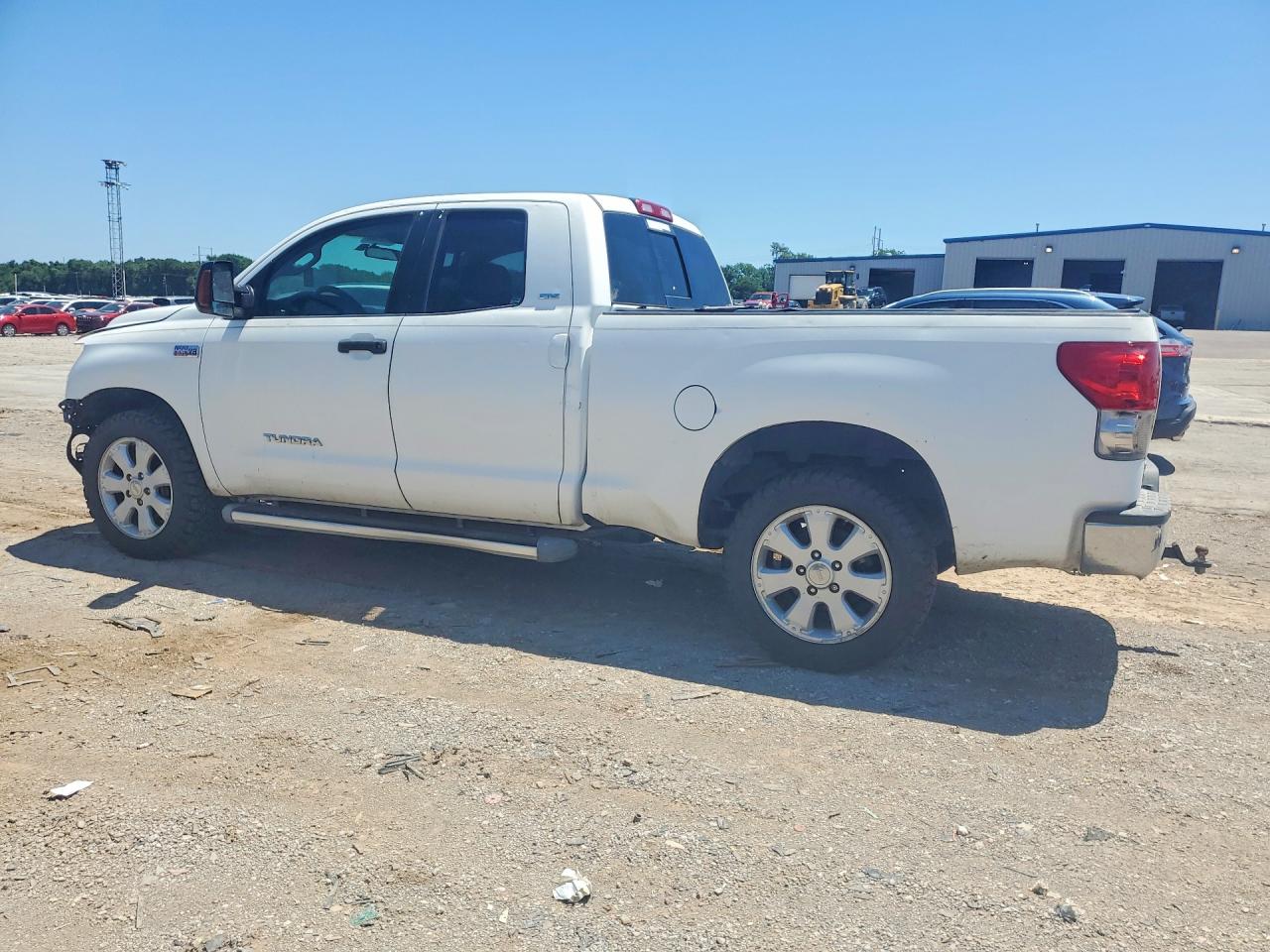 2007 Toyota Tundra Double Cab Sr5 White vin: 5TFRV54157X004720
