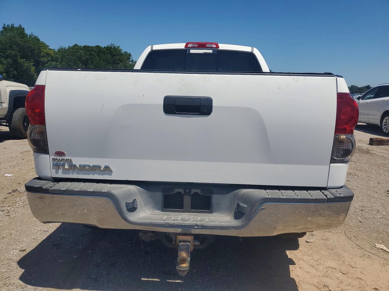 2007 Toyota Tundra Double Cab Sr5 White vin: 5TFRV54157X004720