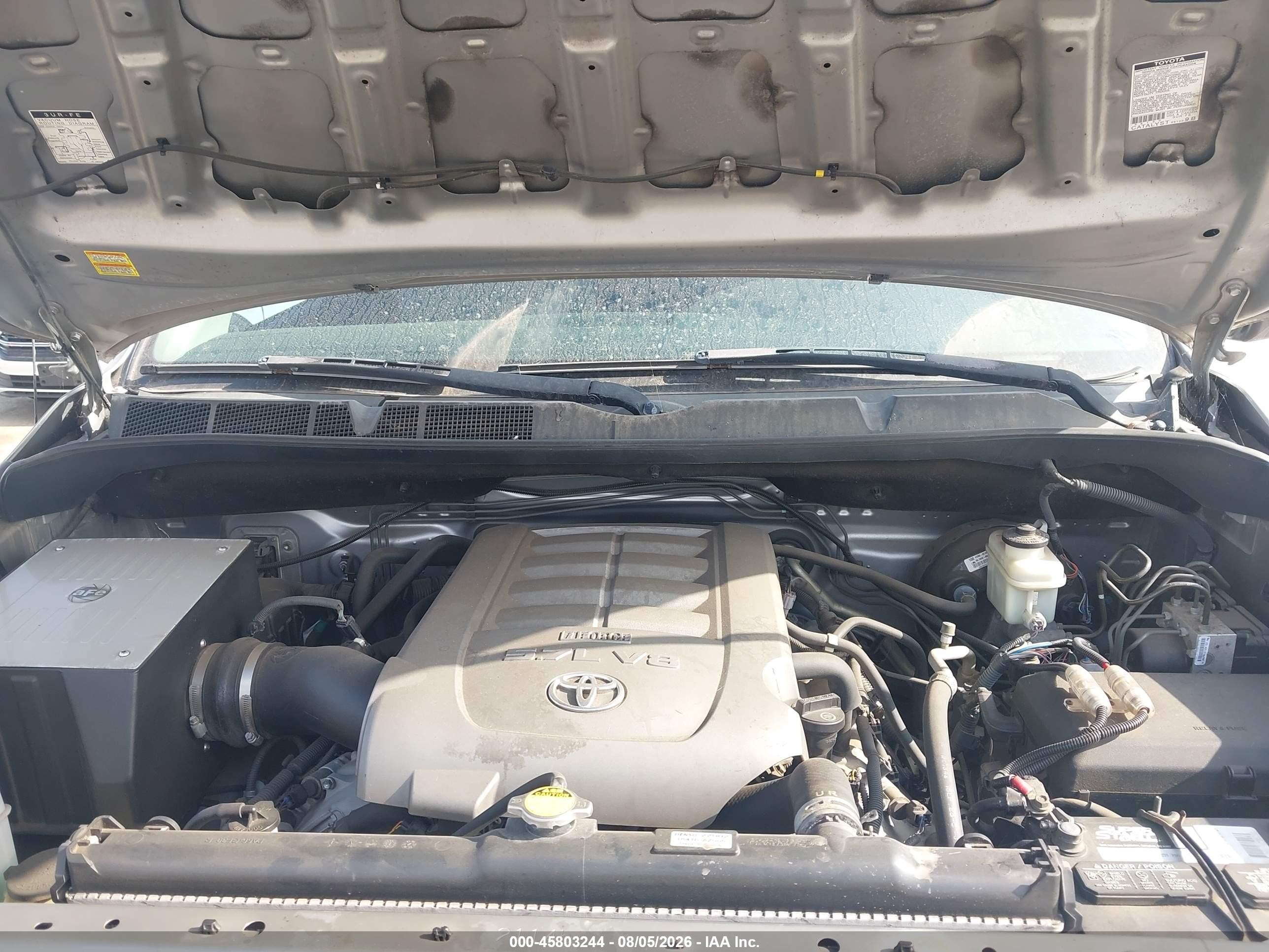 2007 Toyota Tundra Sr5 V8 Silver vin: 5TFRV54157X012624