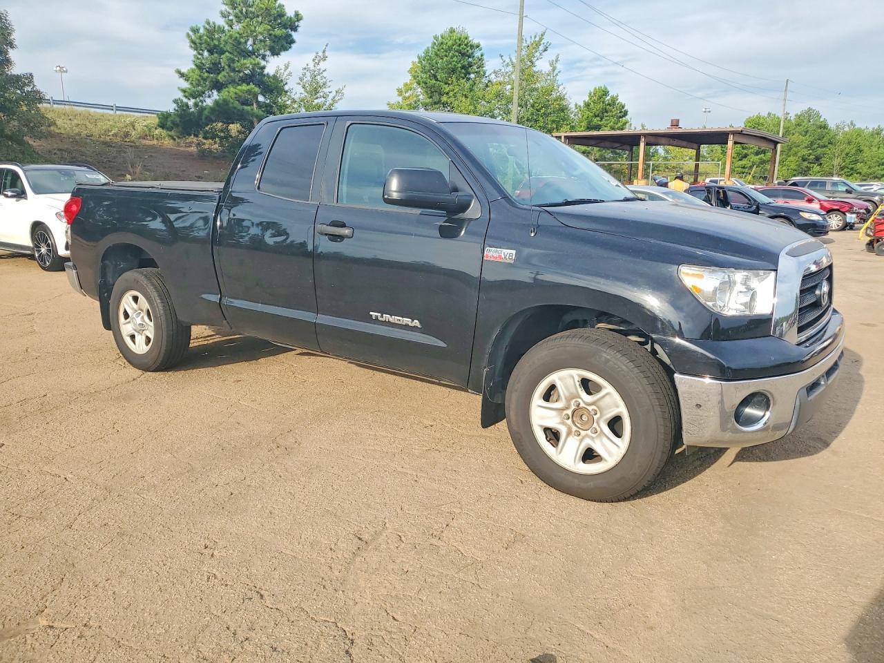 2007 Toyota Tundra Sr5 Black vin: 5TFRV54157X021632