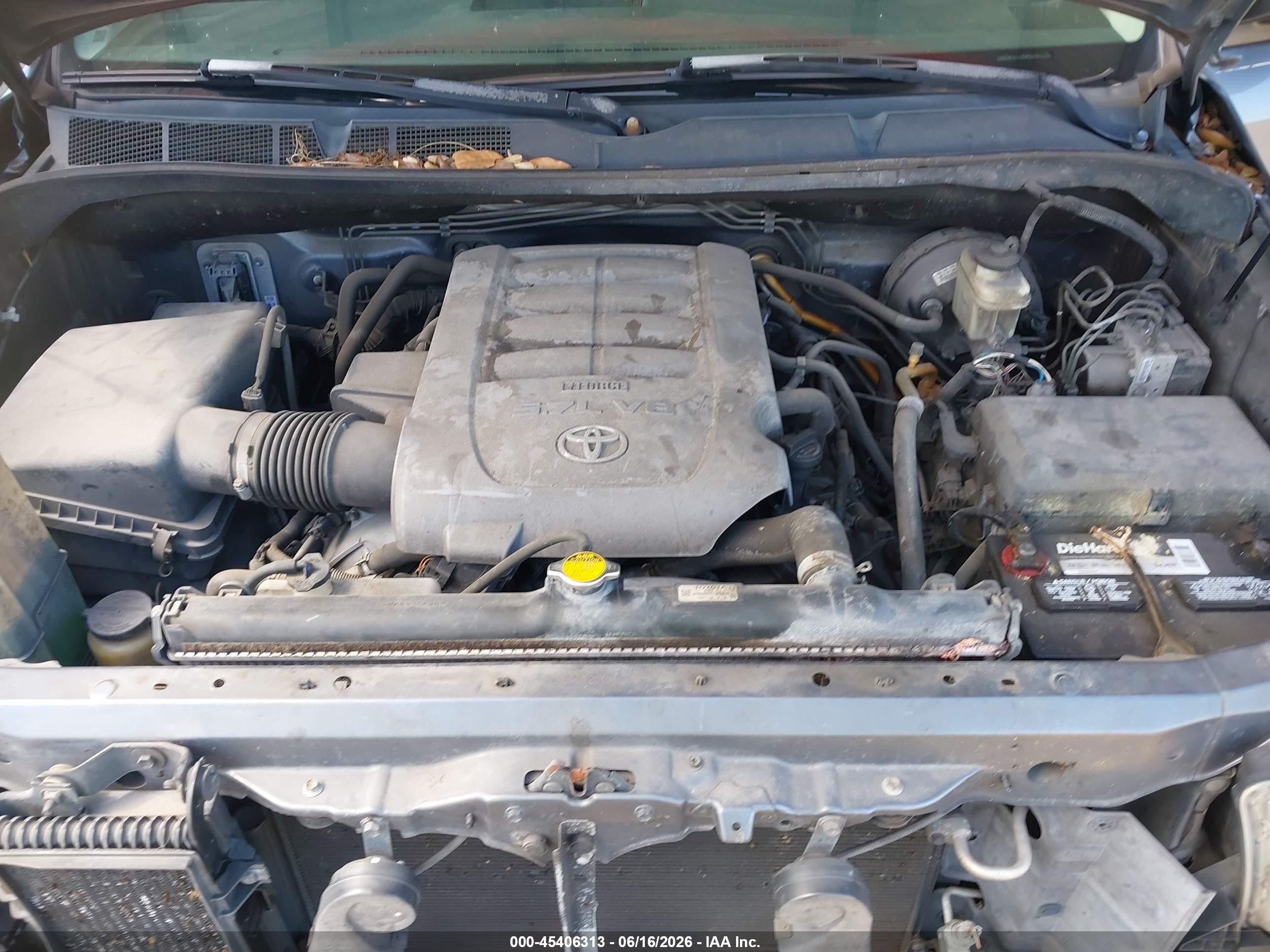 2008 Toyota Tundra Sr5 5.7l V8 Серый vin: 5TFRV54158X034754