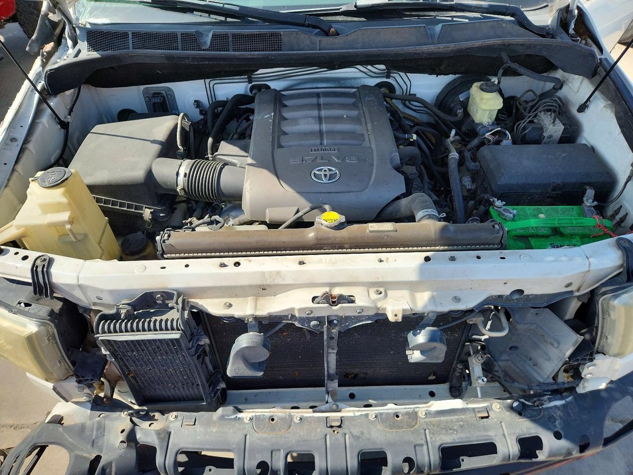 2008 Toyota Tundra Sr5 White vin: 5TFRV54158X035287