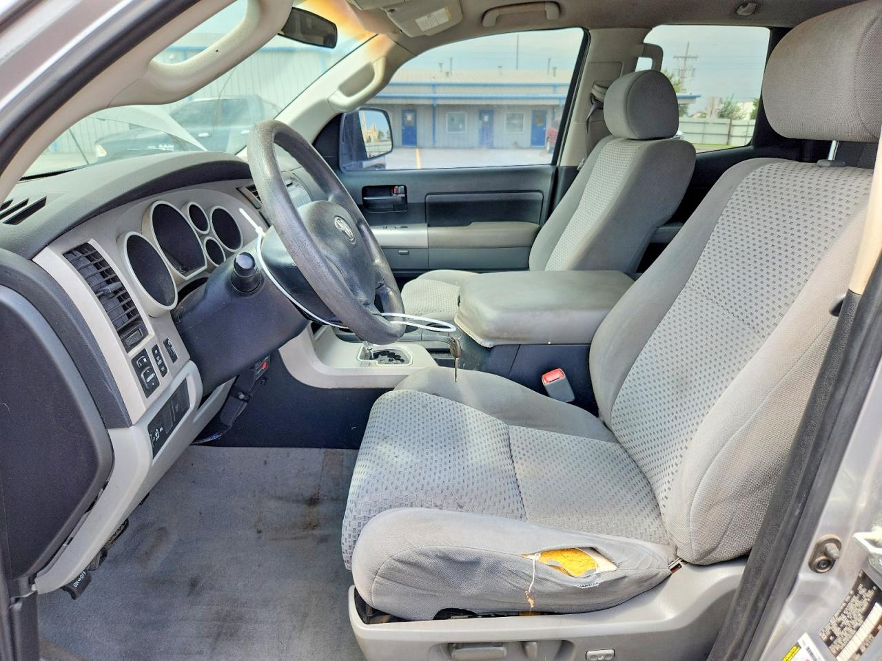 2007 Toyota Tundra Double Cab Sr5 Silver vin: 5TFRV54167X023826