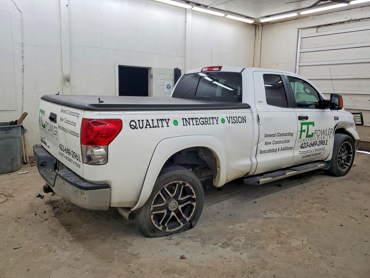 2007 Toyota Tundra Sr5 Белый vin: 5TFRV54167X024992
