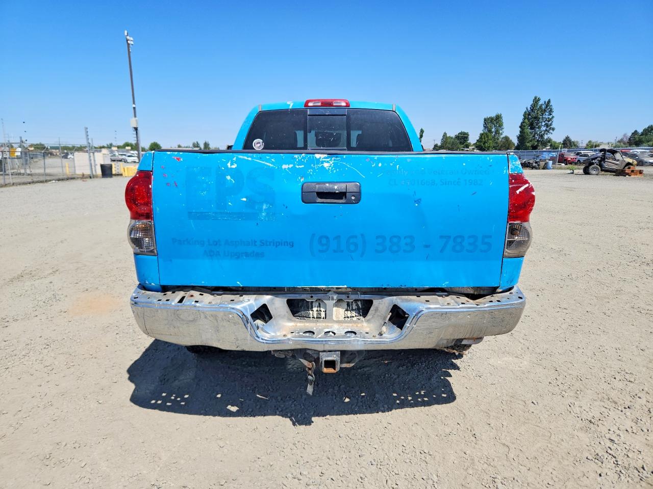 2007 Toyota Tundra Sr5 Blue vin: 5TFRV54187X008633