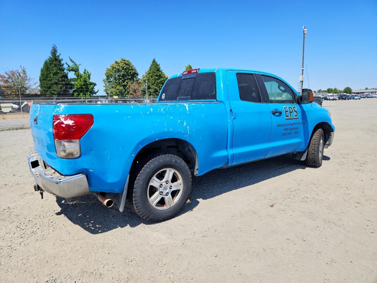 2007 Toyota Tundra Sr5 Blue vin: 5TFRV54187X008633