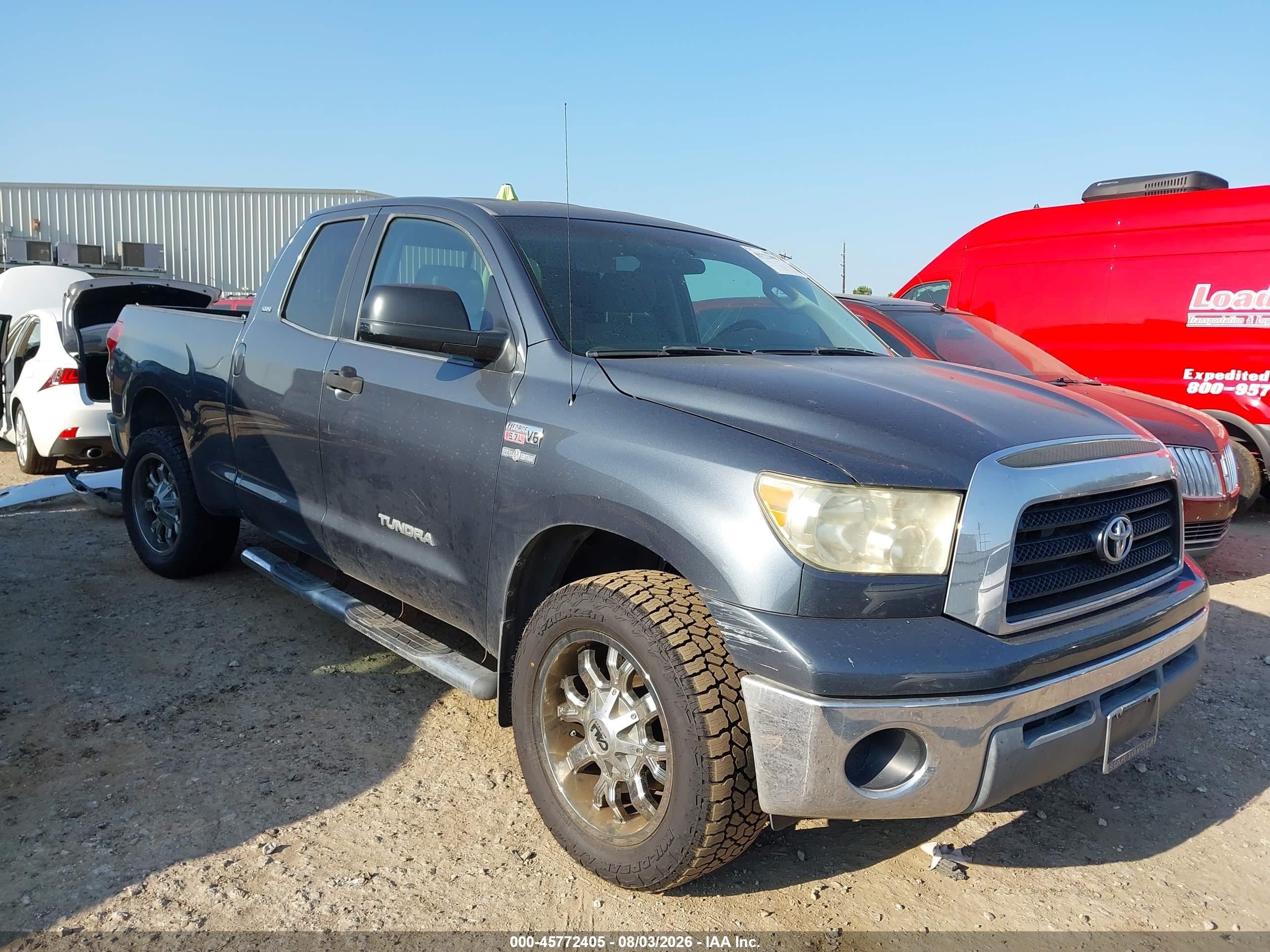 2007 Toyota Tundra Sr5 V8 Gray vin: 5TFRV54187X023066