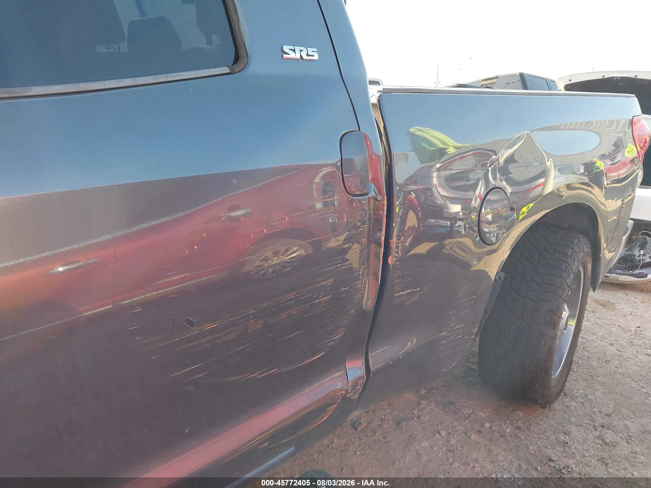 2007 Toyota Tundra Sr5 V8 Gray vin: 5TFRV54187X023066
