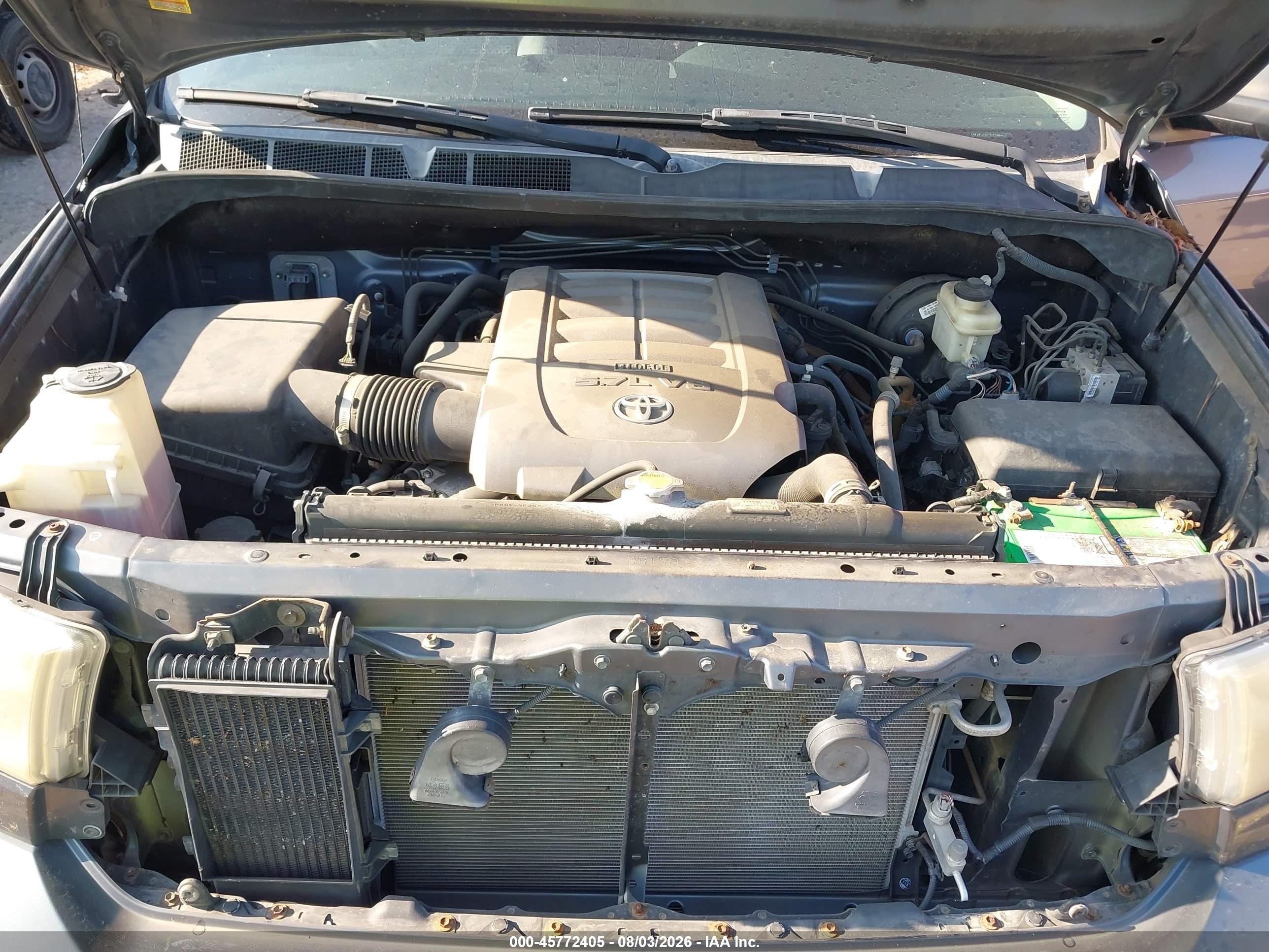 2007 Toyota Tundra Sr5 V8 Gray vin: 5TFRV54187X023066