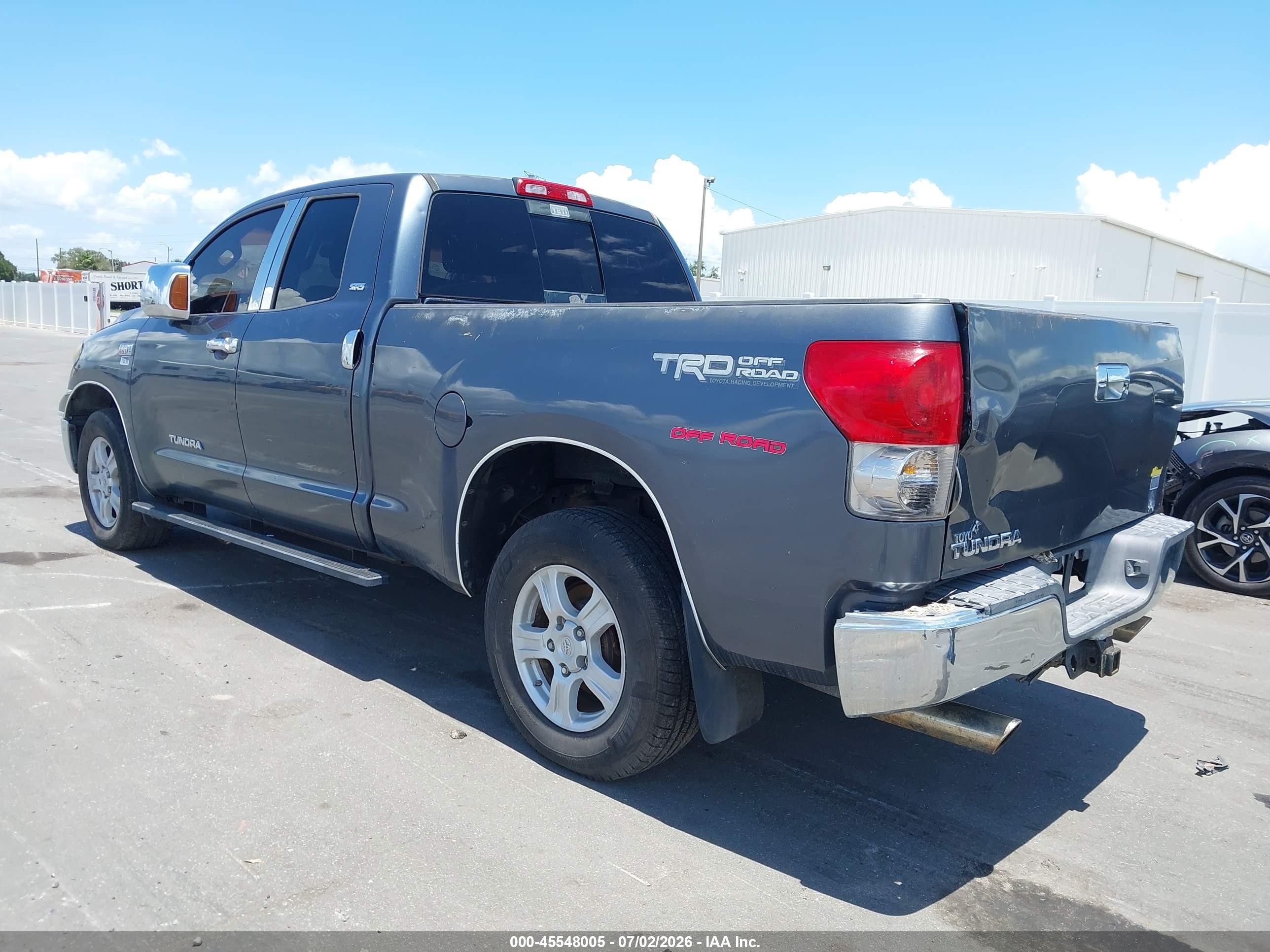 2008 Toyota Tundra Sr5 5.7l V8 Blue vin: 5TFRV54188X048454