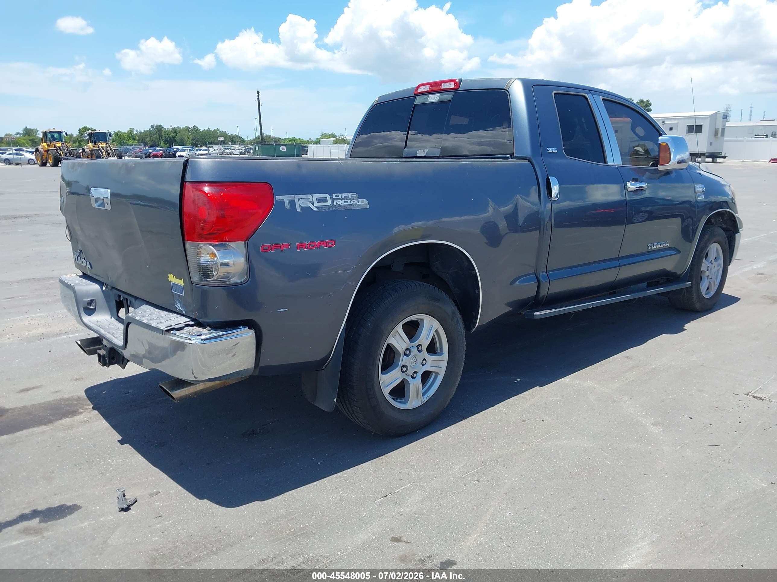 2008 Toyota Tundra Sr5 5.7l V8 Blue vin: 5TFRV54188X048454
