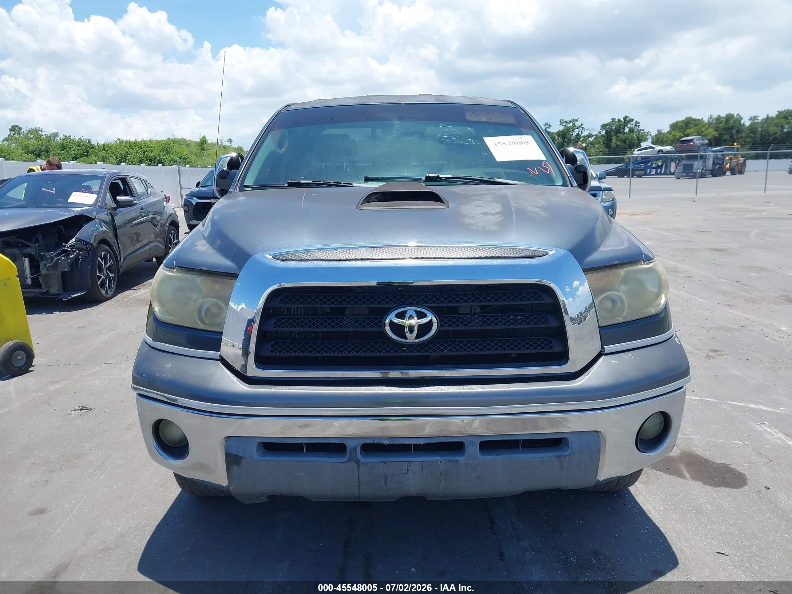 2008 Toyota Tundra Sr5 5.7l V8 Blue vin: 5TFRV54188X048454