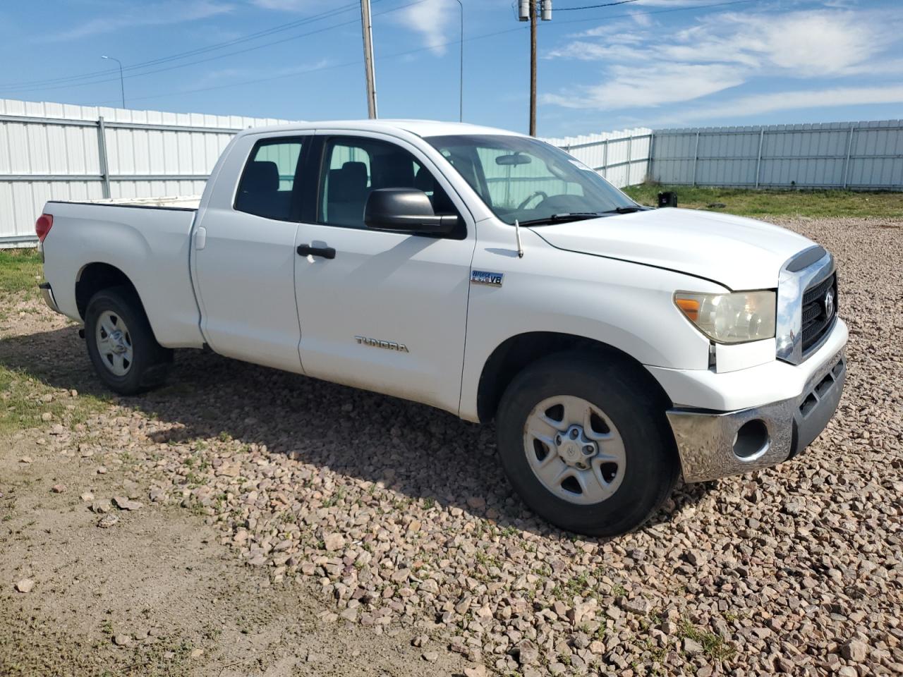 2008 Toyota Tundra White vin: 5TFRV54188X061110