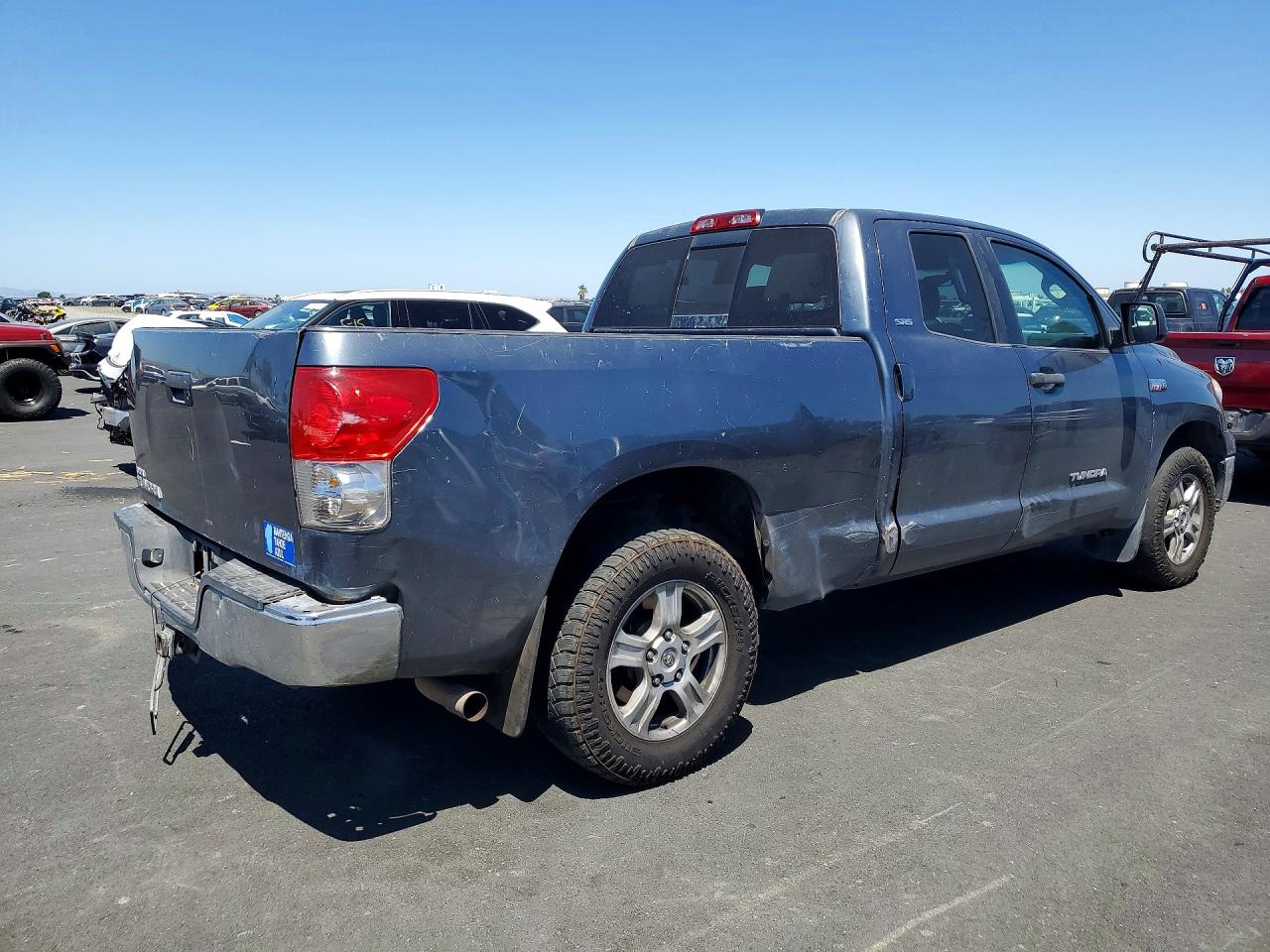 2007 Toyota Tundra Sr5 Gray vin: 5TFRV54197X025974