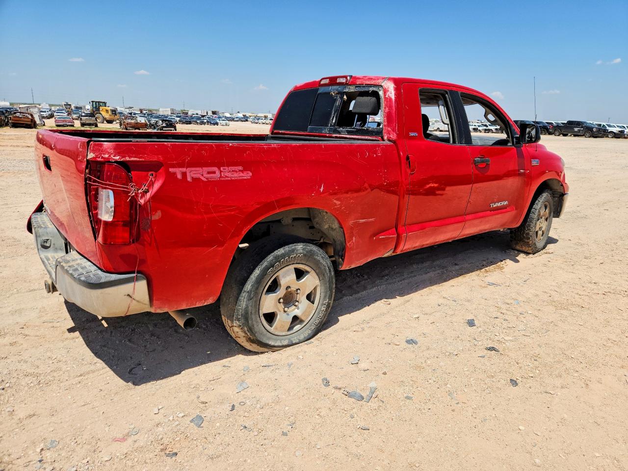 2007 Toyota Tundra Sr5 Красный vin: 5TFRV54197X030379
