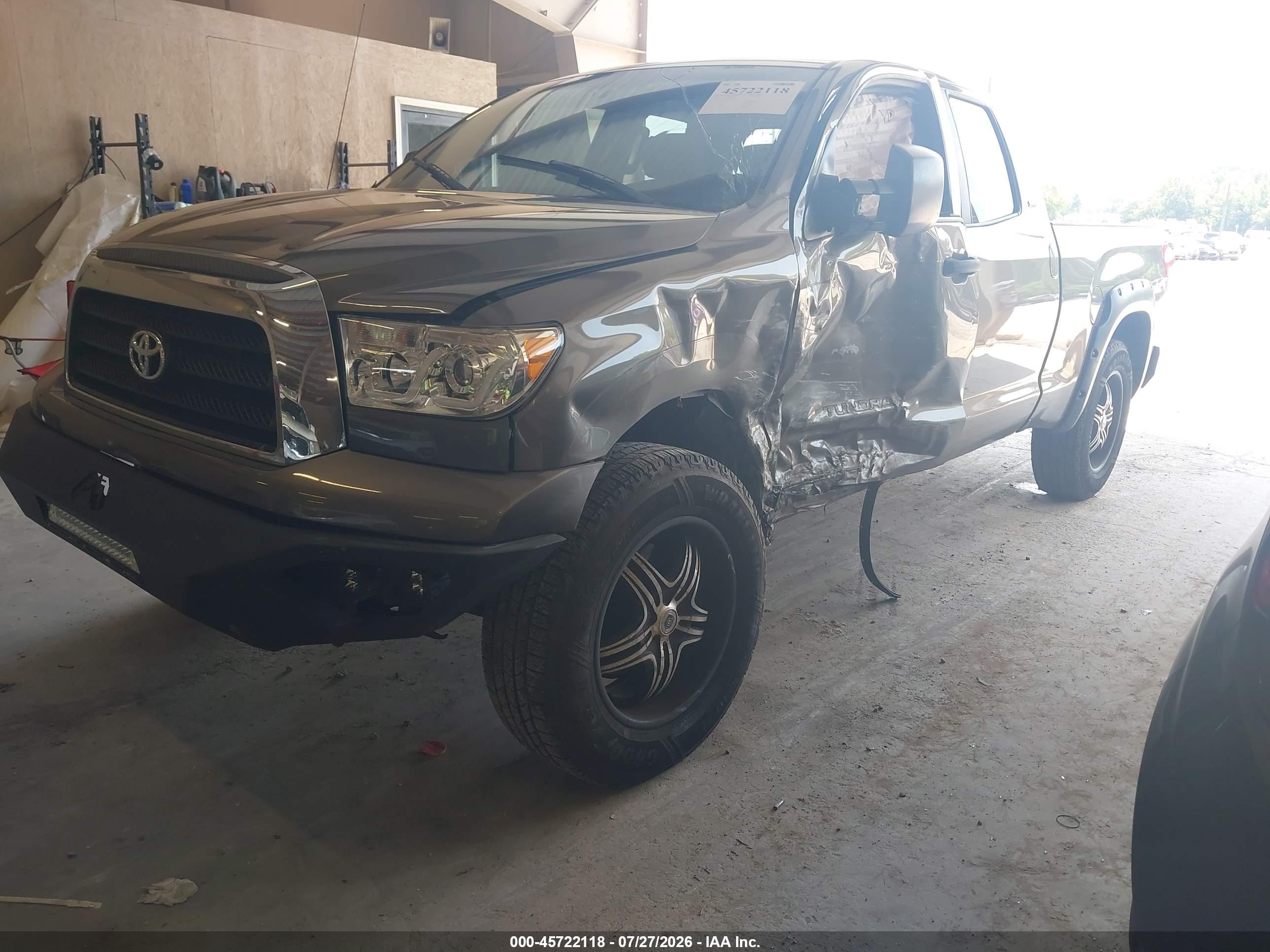 2008 Toyota Tundra Sr5 5.7l V8 Brown vin: 5TFRV54198X054389
