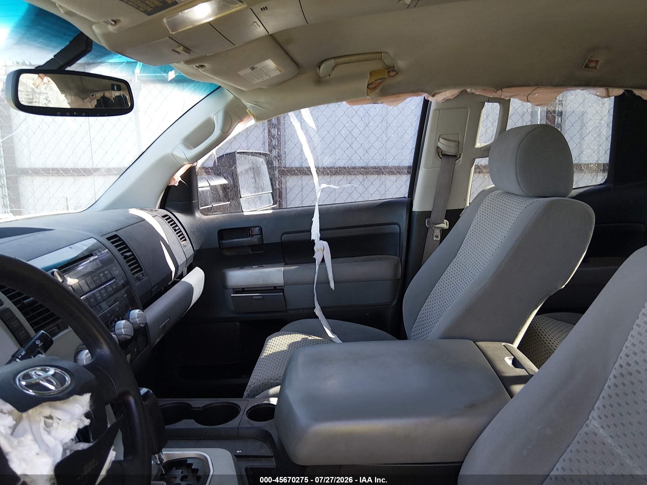 2007 Toyota Tundra Sr5 V8 White vin: 5TFRV541X7X006009