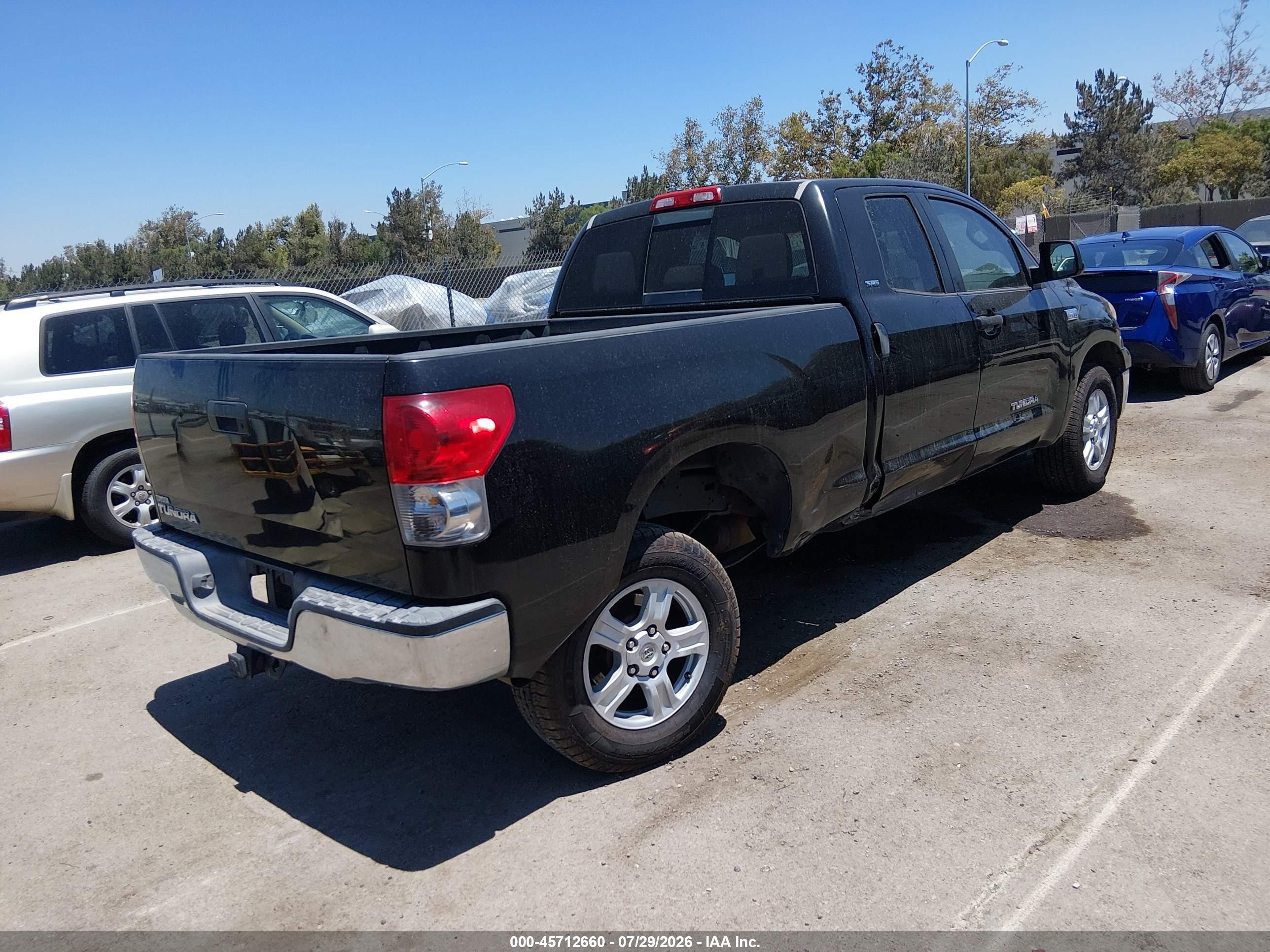 2007 Toyota Tundra Sr5 V8 Black vin: 5TFRV541X7X016328