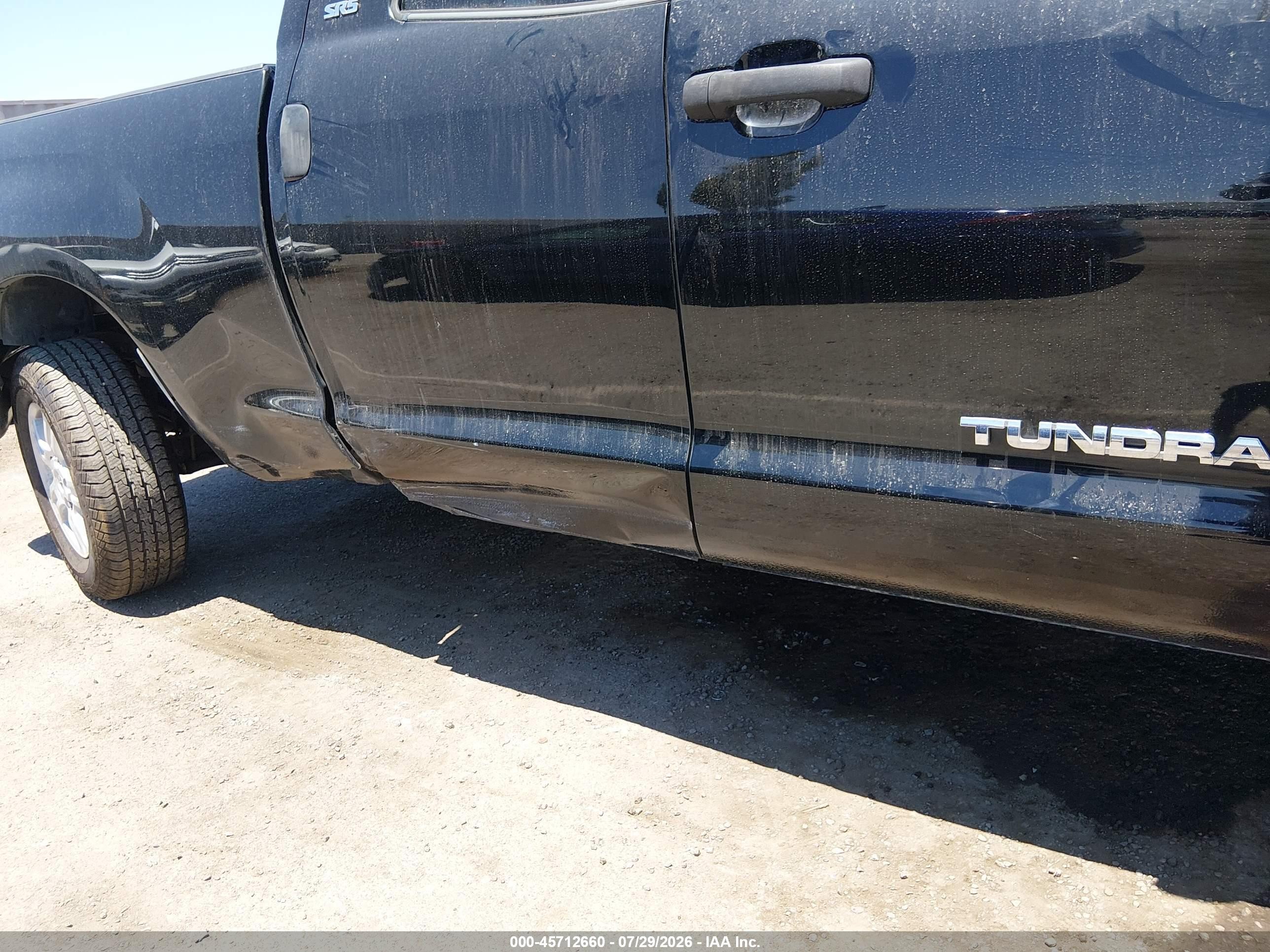 2007 Toyota Tundra Sr5 V8 Black vin: 5TFRV541X7X016328