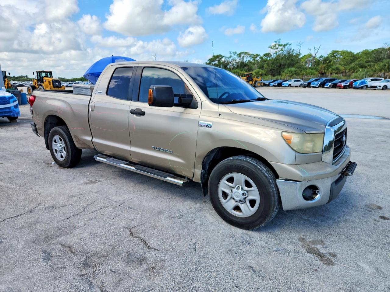 2007 Toyota Tundra Sr5 Tan vin: 5TFRV541X7X026373