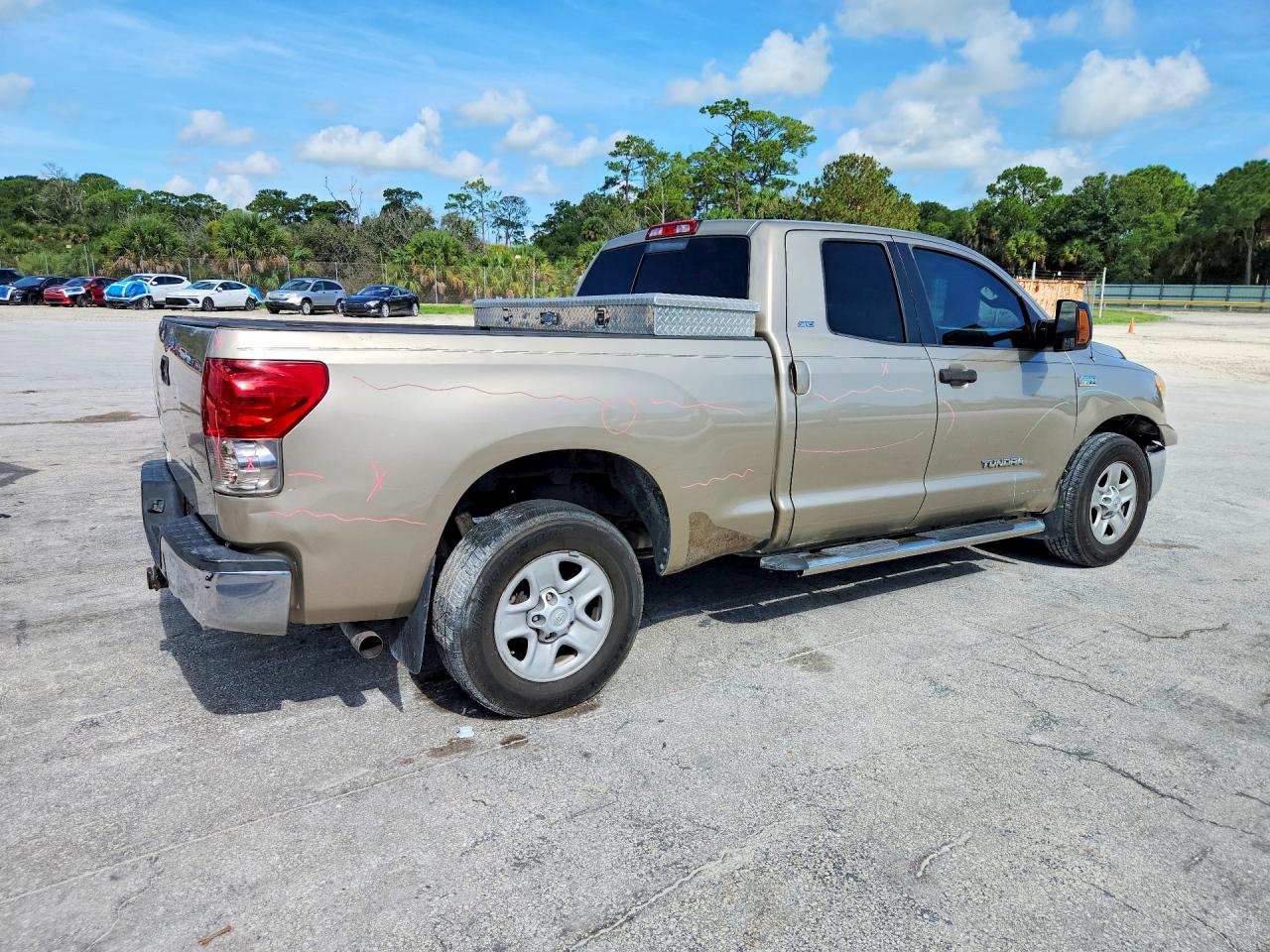 2007 Toyota Tundra Sr5 Tan vin: 5TFRV541X7X026373