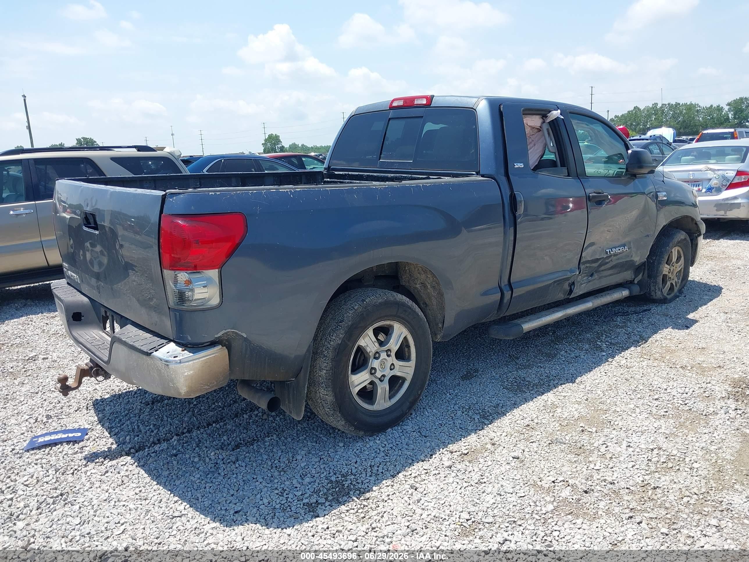 2008 Toyota Tundra Sr5 5.7l V8 Blue vin: 5TFRV541X8X036015